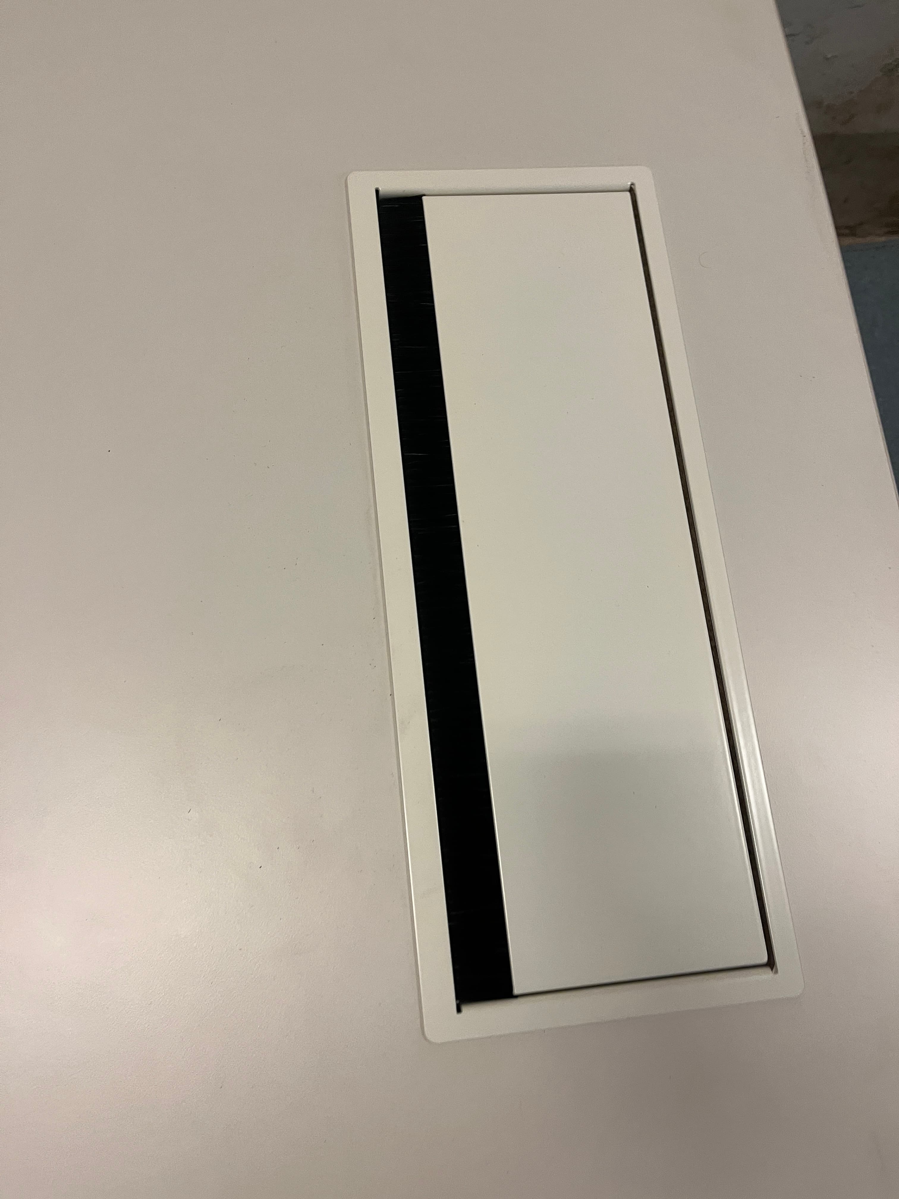 Vitra white meeting table with one top access-2