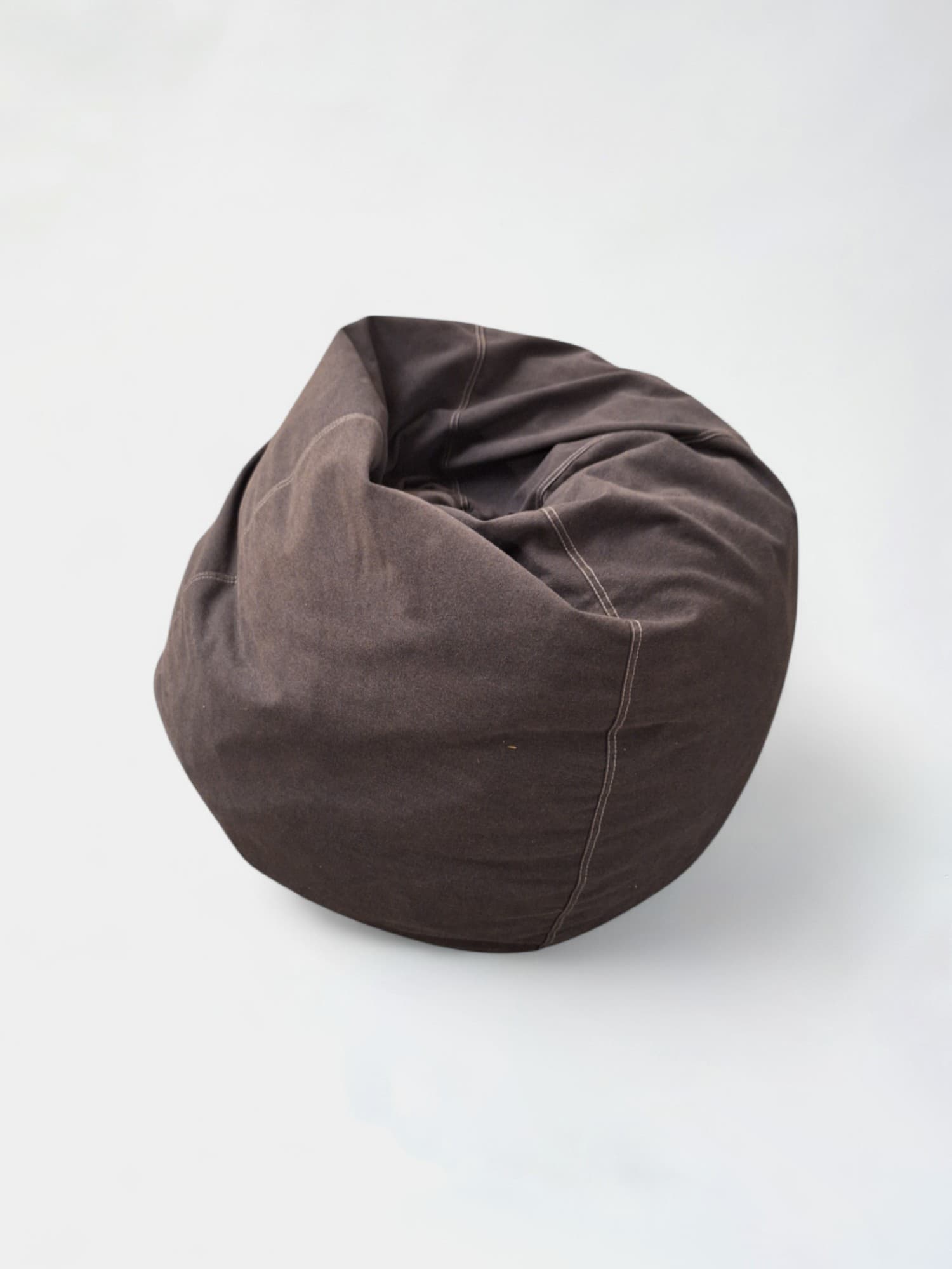 Pouf boule gris foncé-0