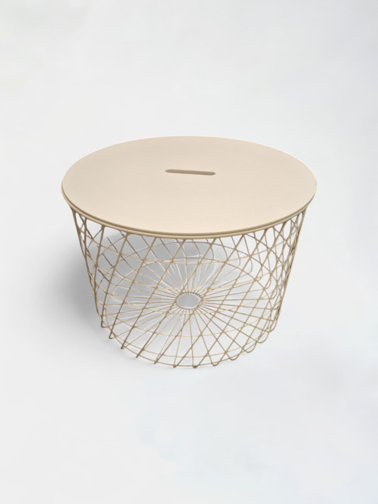 Ikea table basse blanche rangement