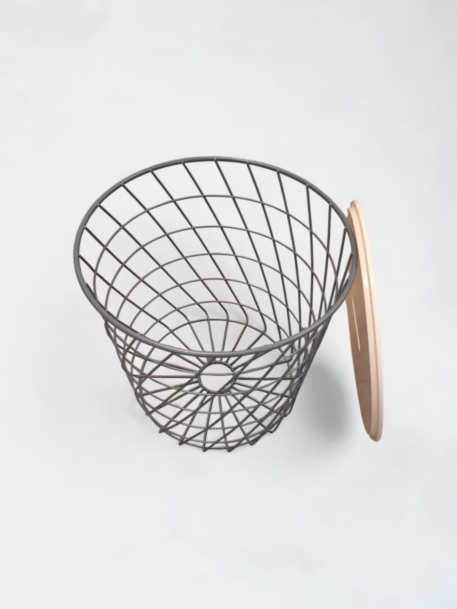 Table basse de rangement Ikea blanc et gris bleu-1