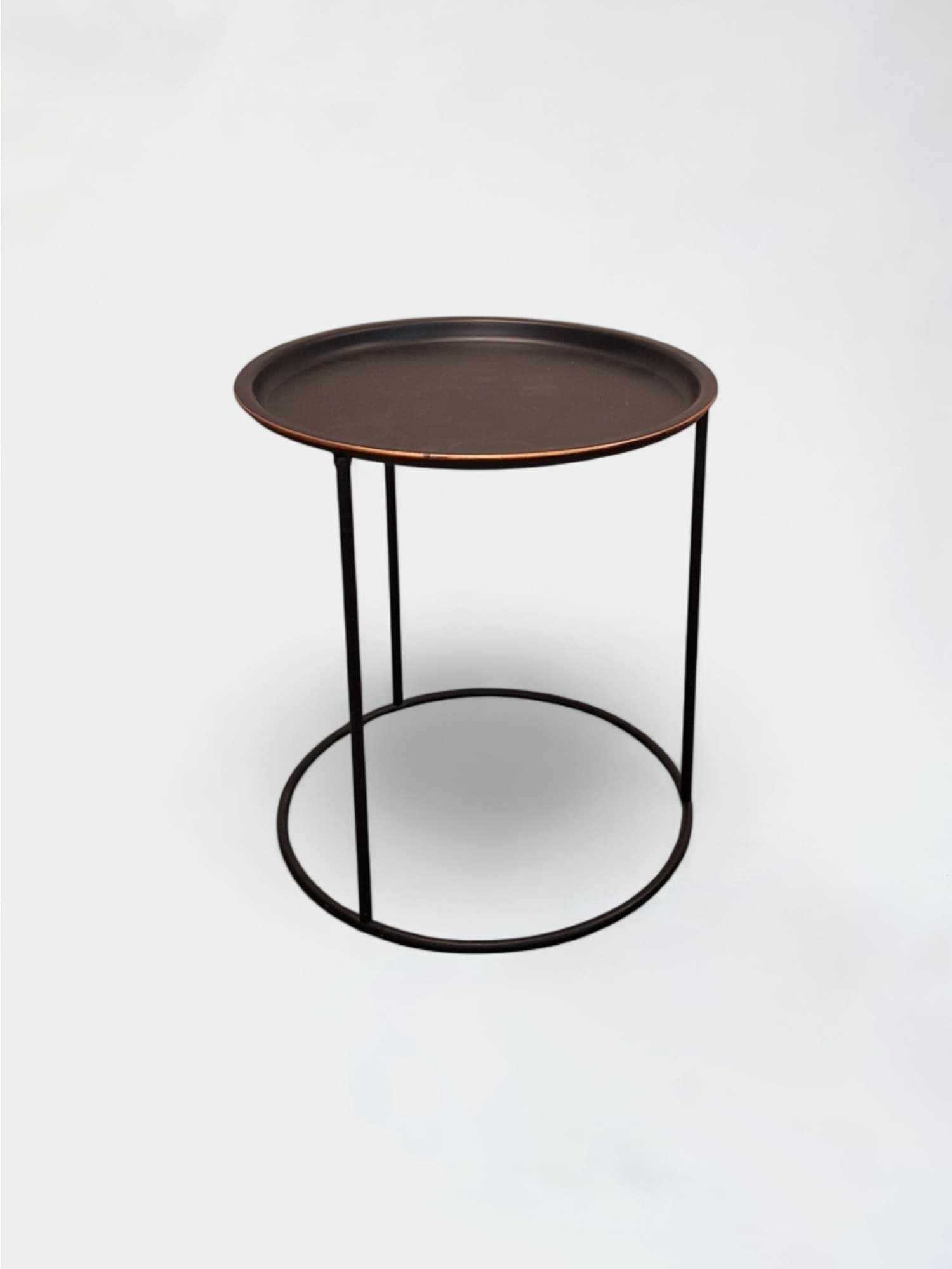 Table basse en rond noir