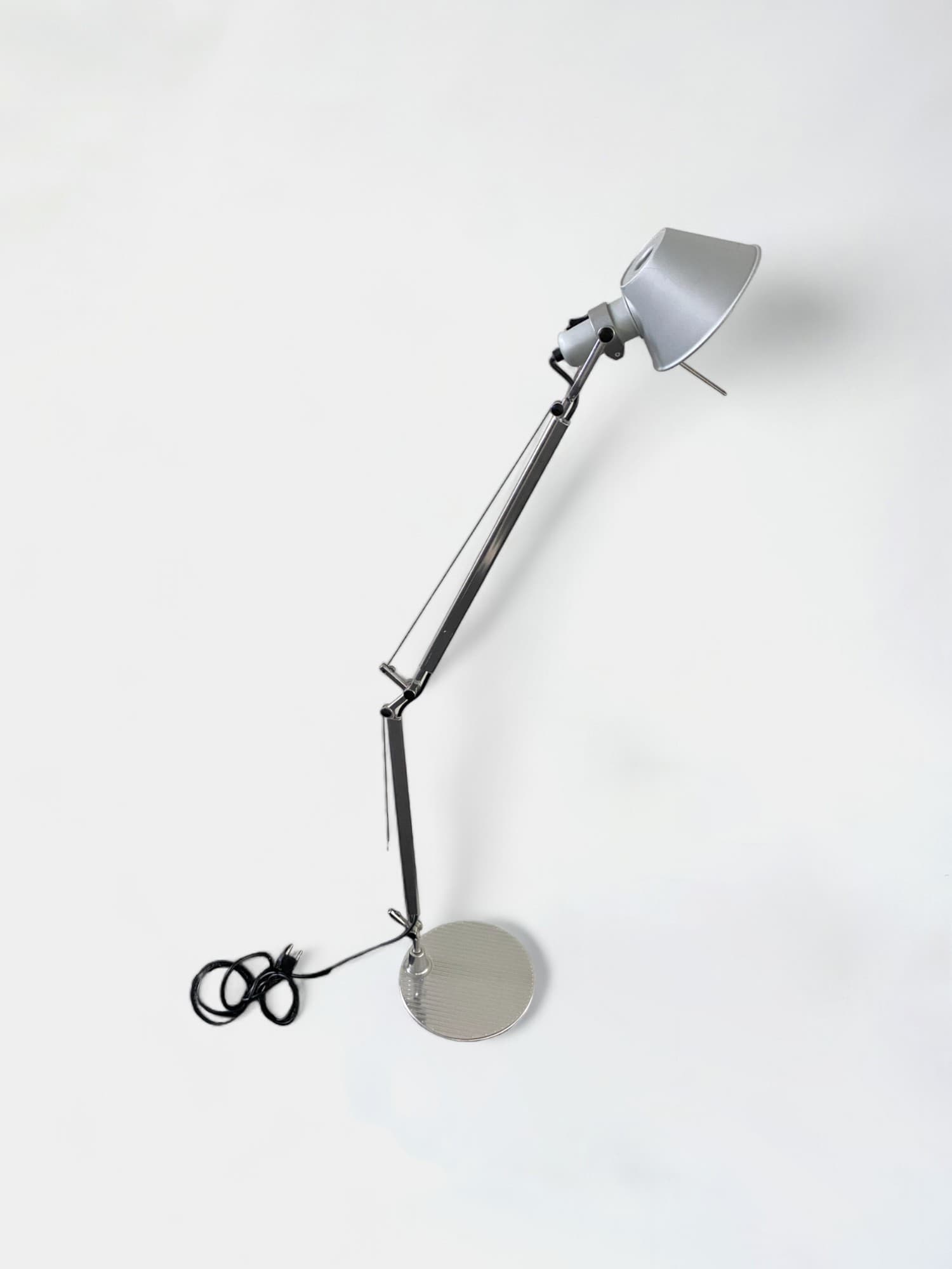Artemide Tolomeo Lampe réglable en métal argenté au design épuré