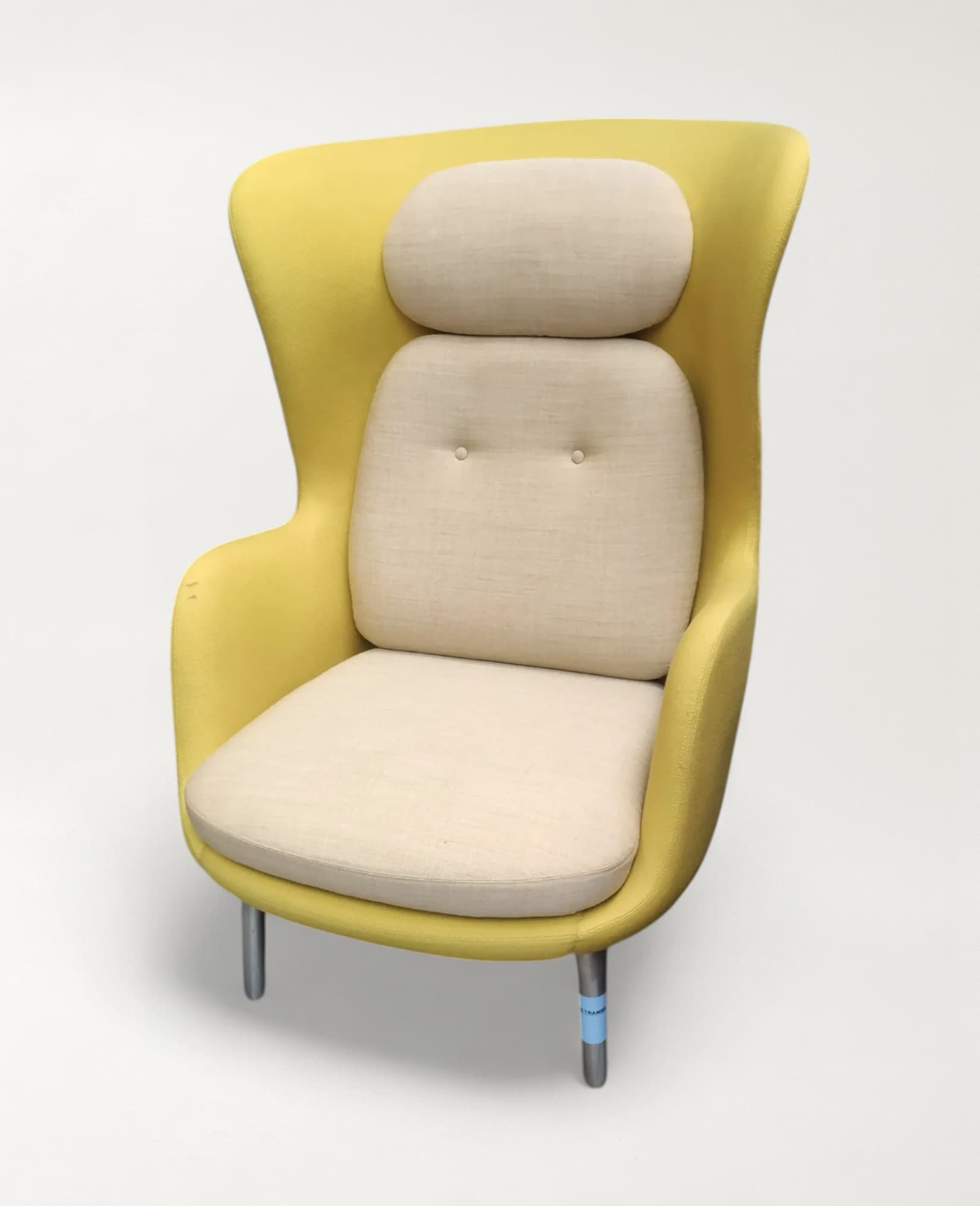 Ro Yellow and beige Chair, Republic of Fritz Hansen-0