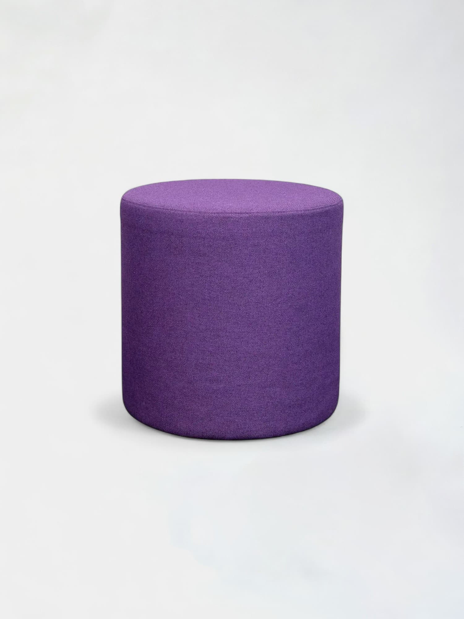 Pouf rond mauve foncé