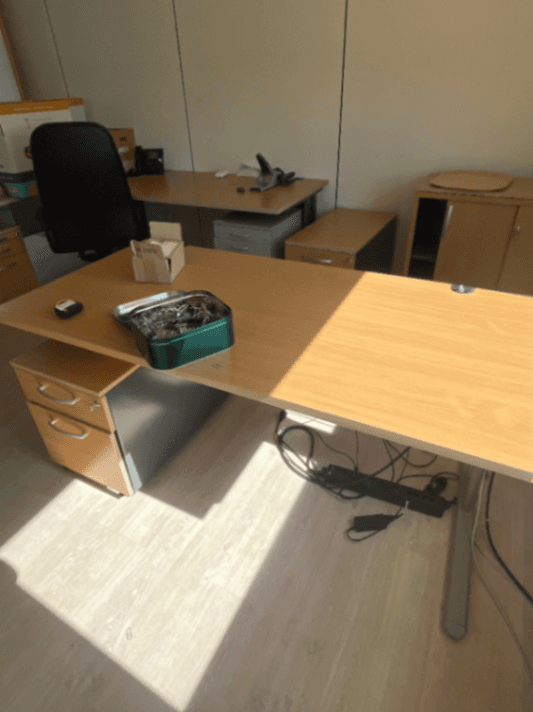 Laminate wooden desk