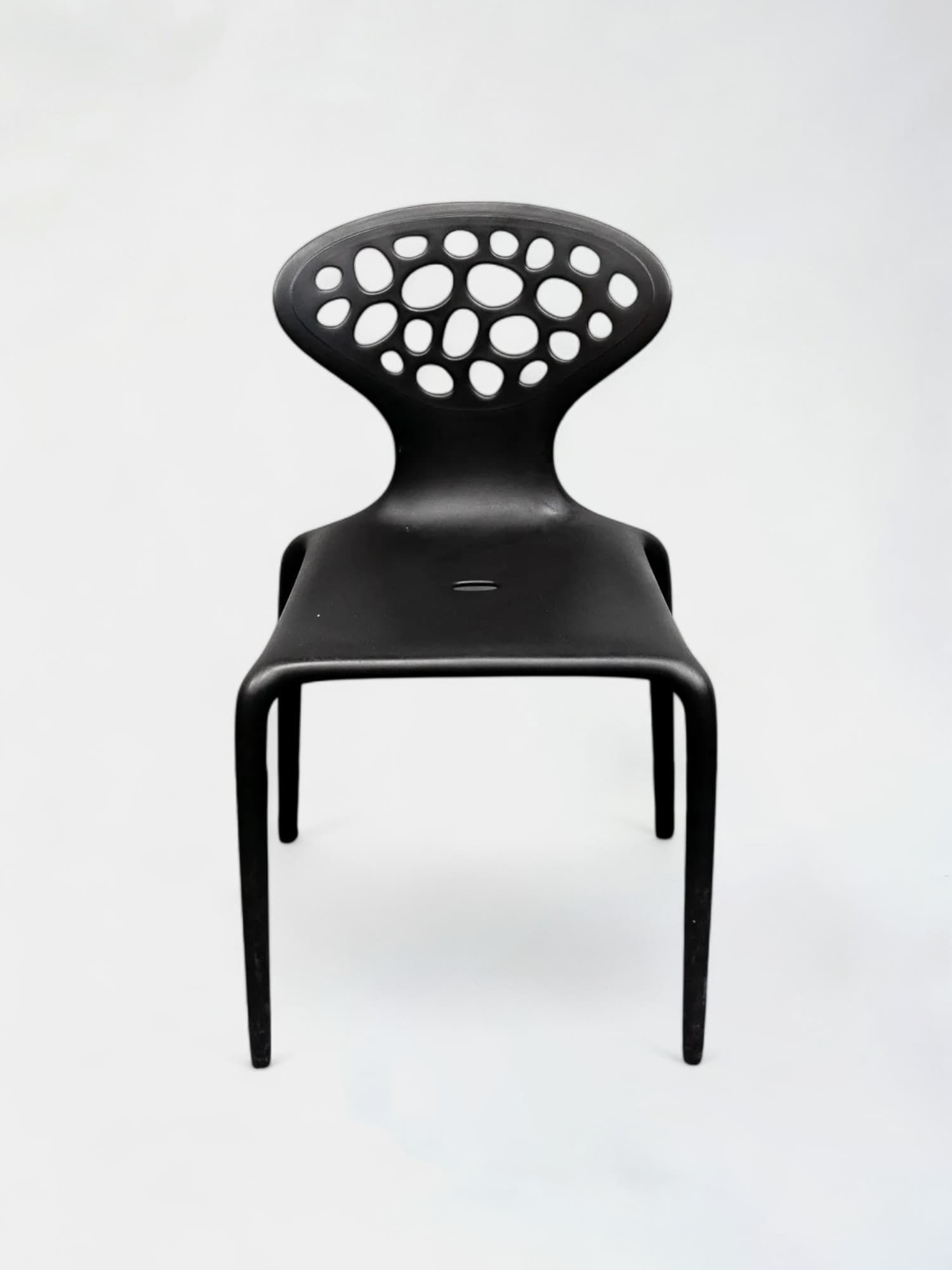 Moroso zwarte stapelbare design stoelen
