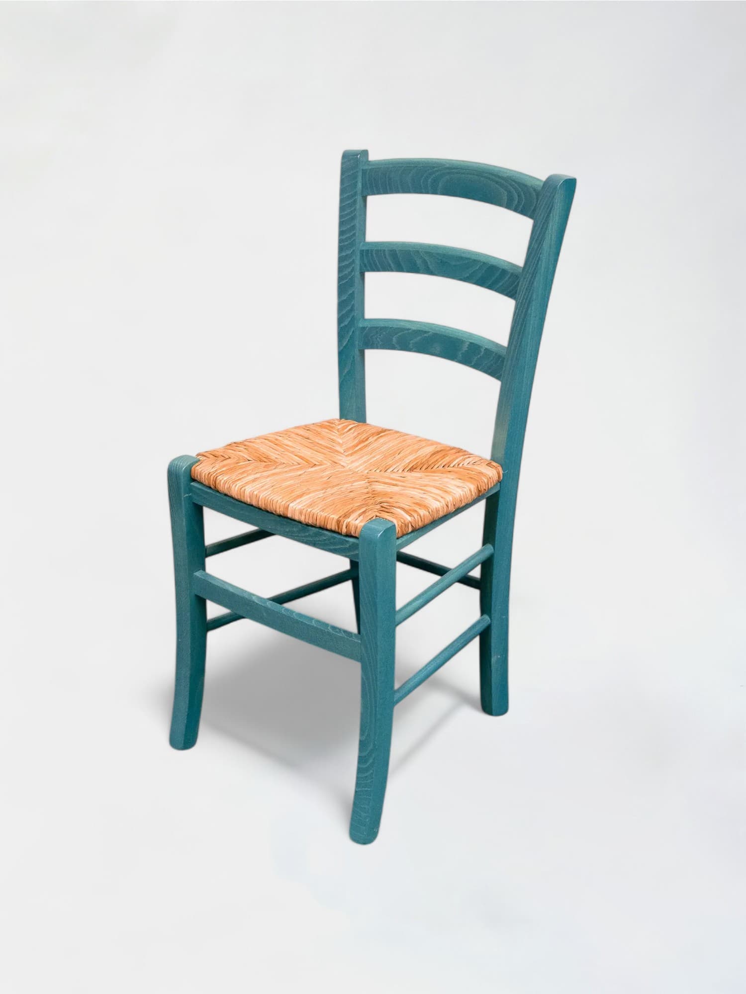 Groen en rieten stoel-2