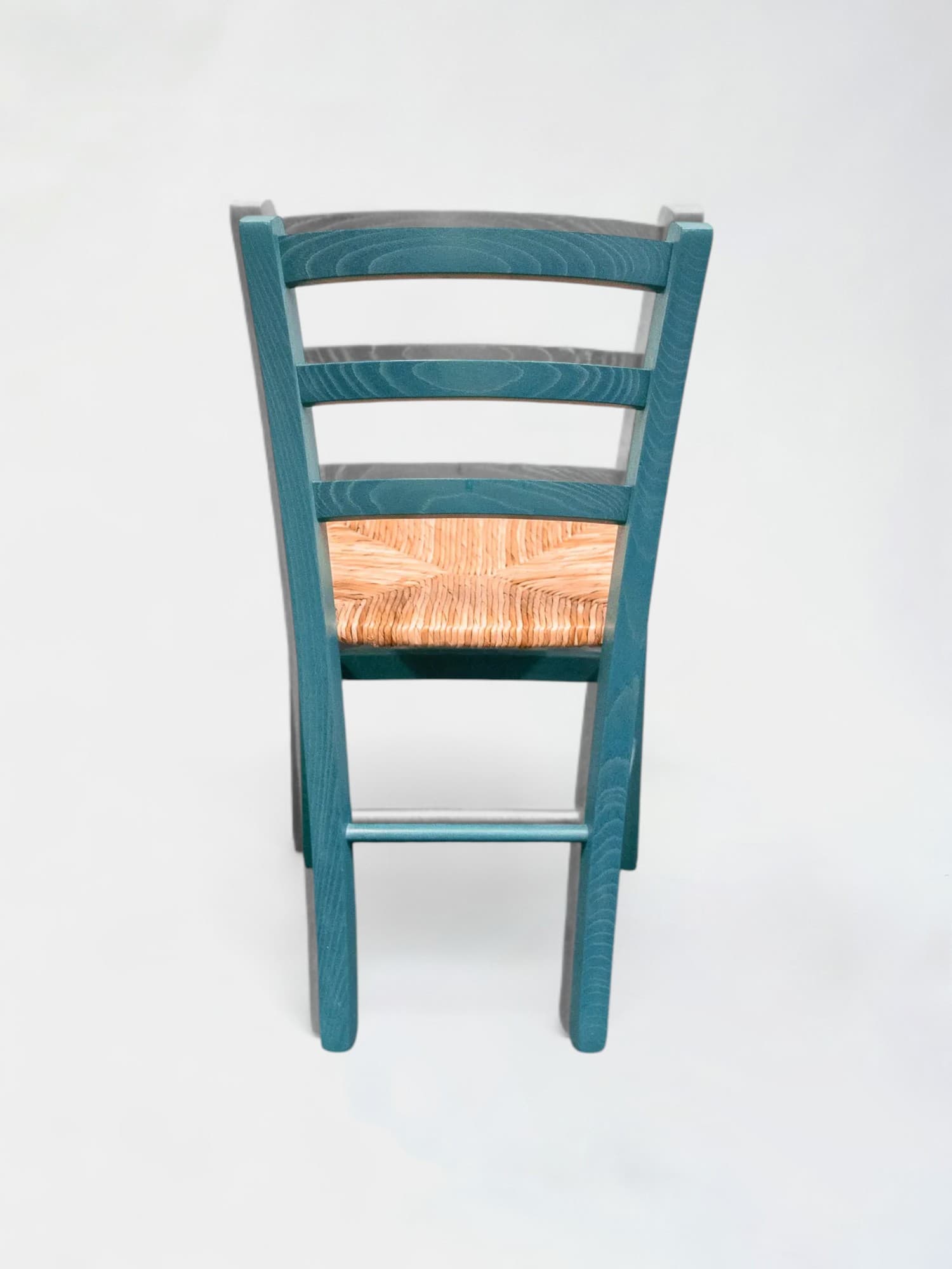 Groen en rieten stoel-3