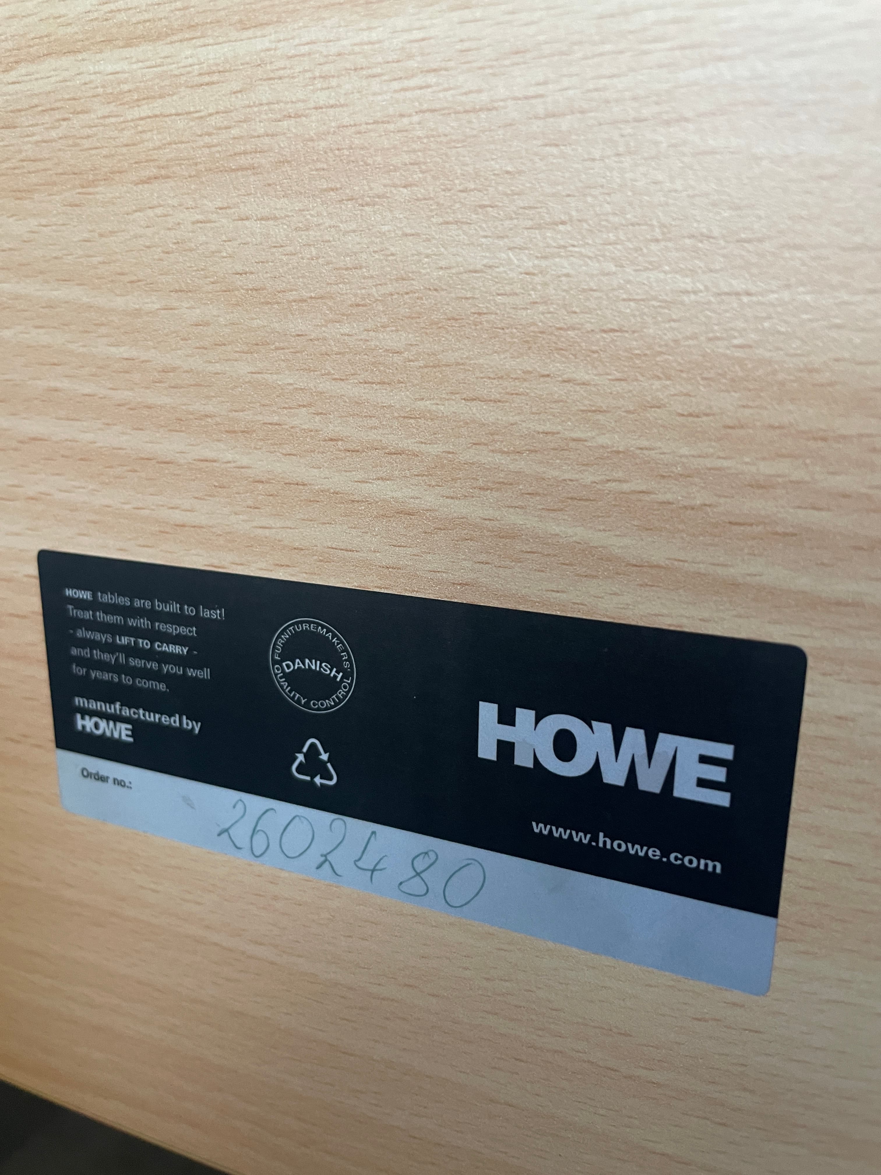 Howe Laminate wooden foldable table 140x70-0