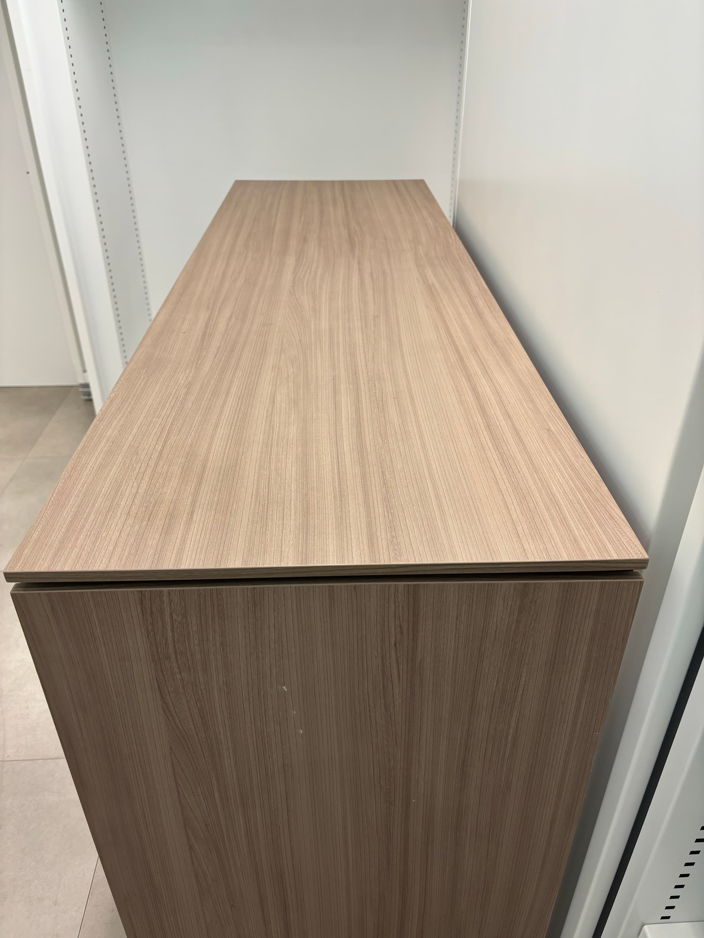 4 doors Wood storage with keys and small fridge