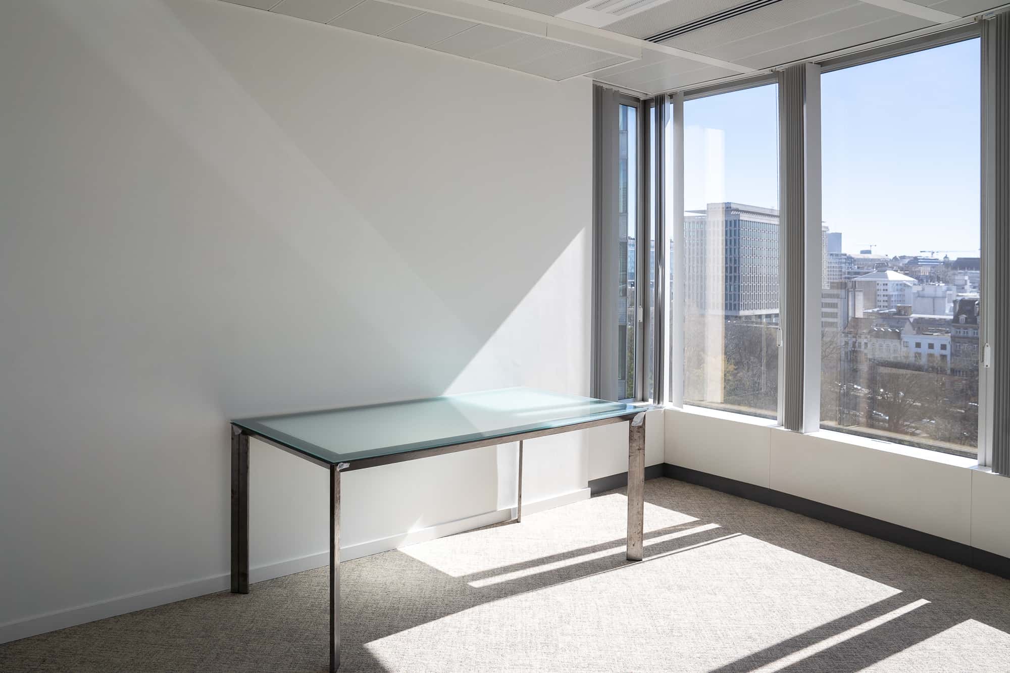 Odile Decq 180cm Glass Desk with metal legs product image