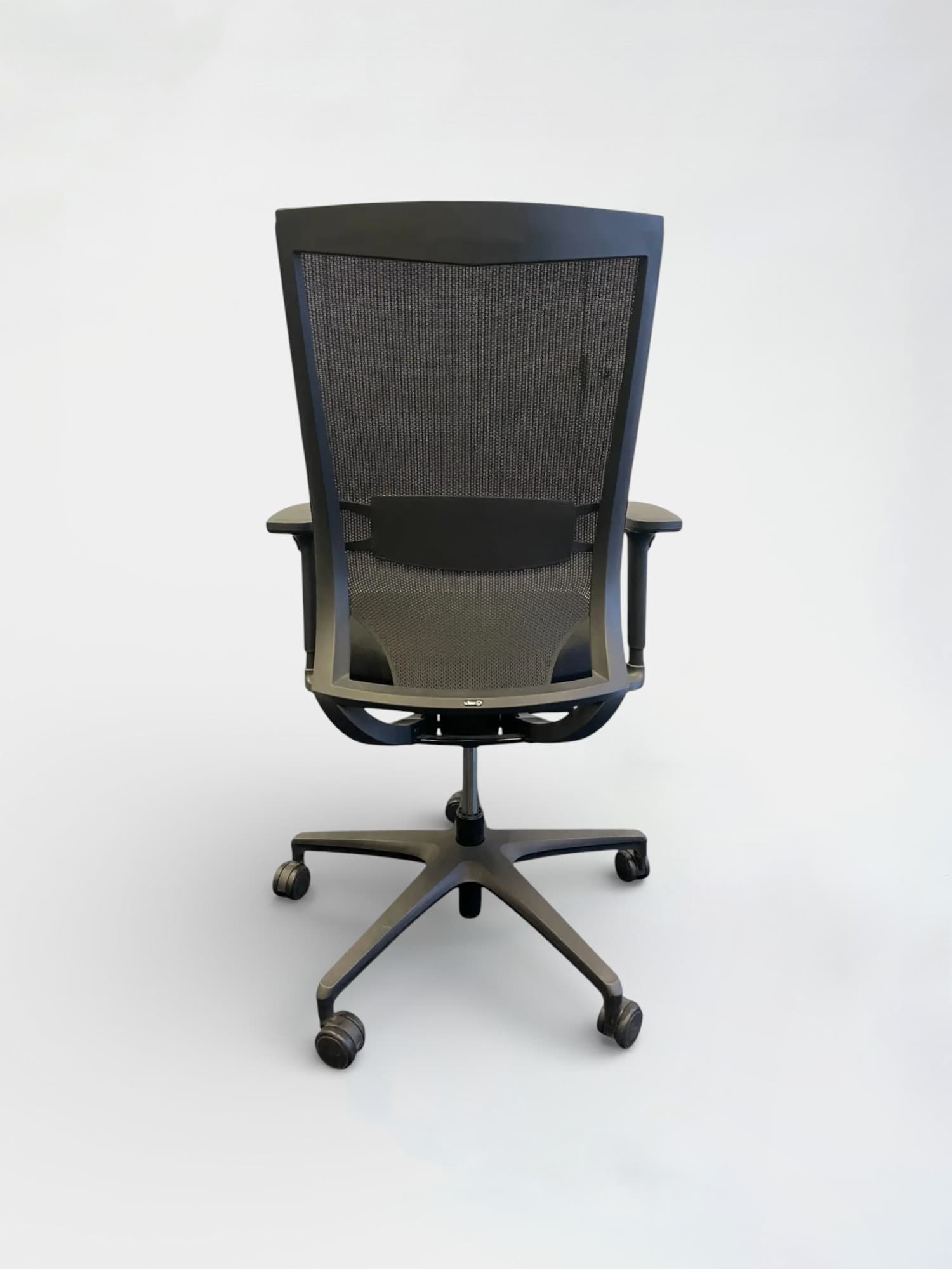 Klober Black Office Chair with Mesh Back and Wheels-4