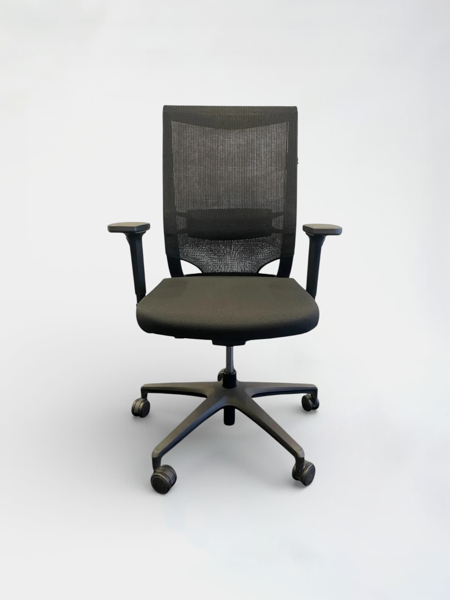 Klober Black Office Chair with Mesh Back and Wheels