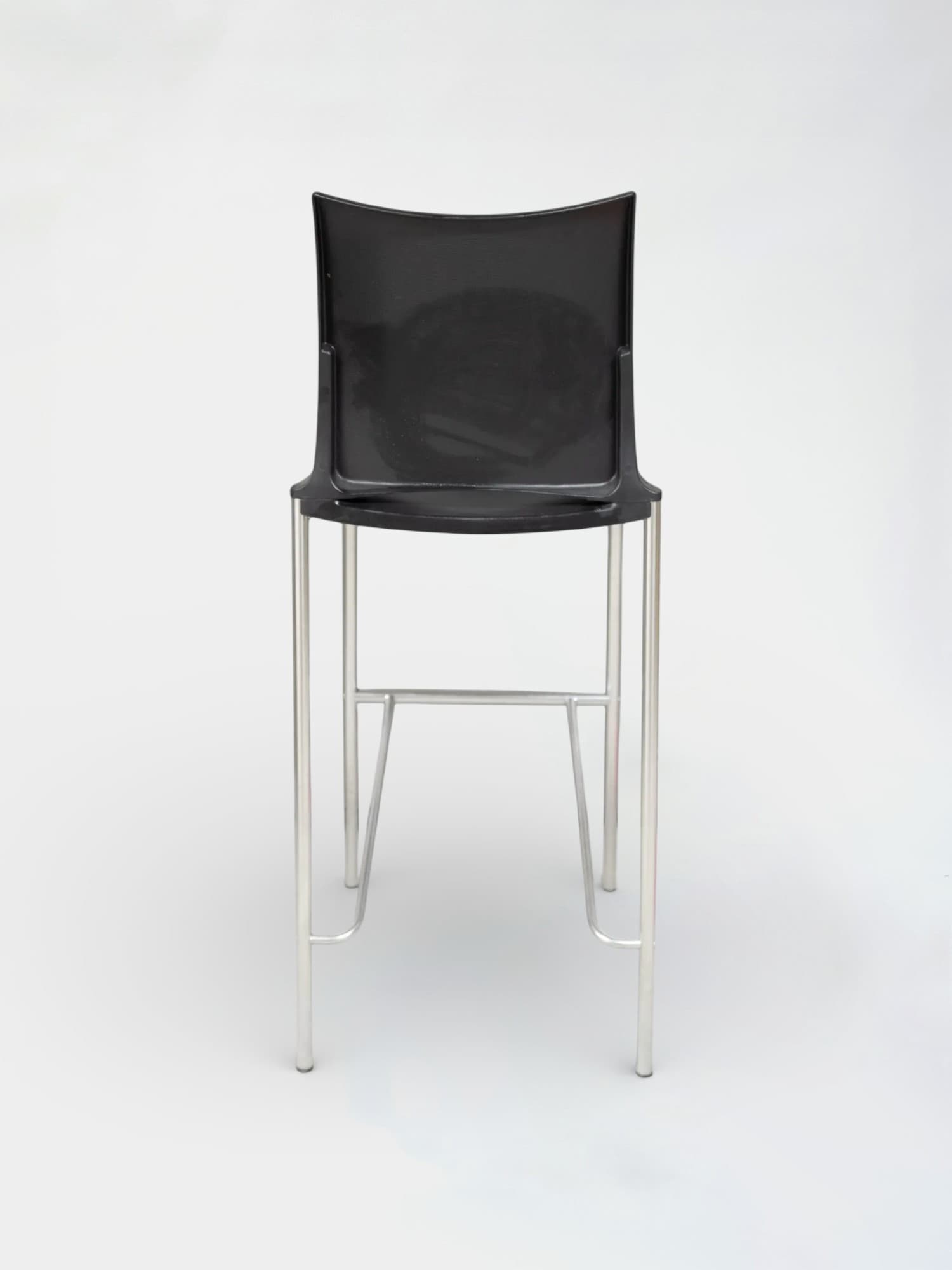 Kusch+Co High chair black and chromed frame and footrest-2