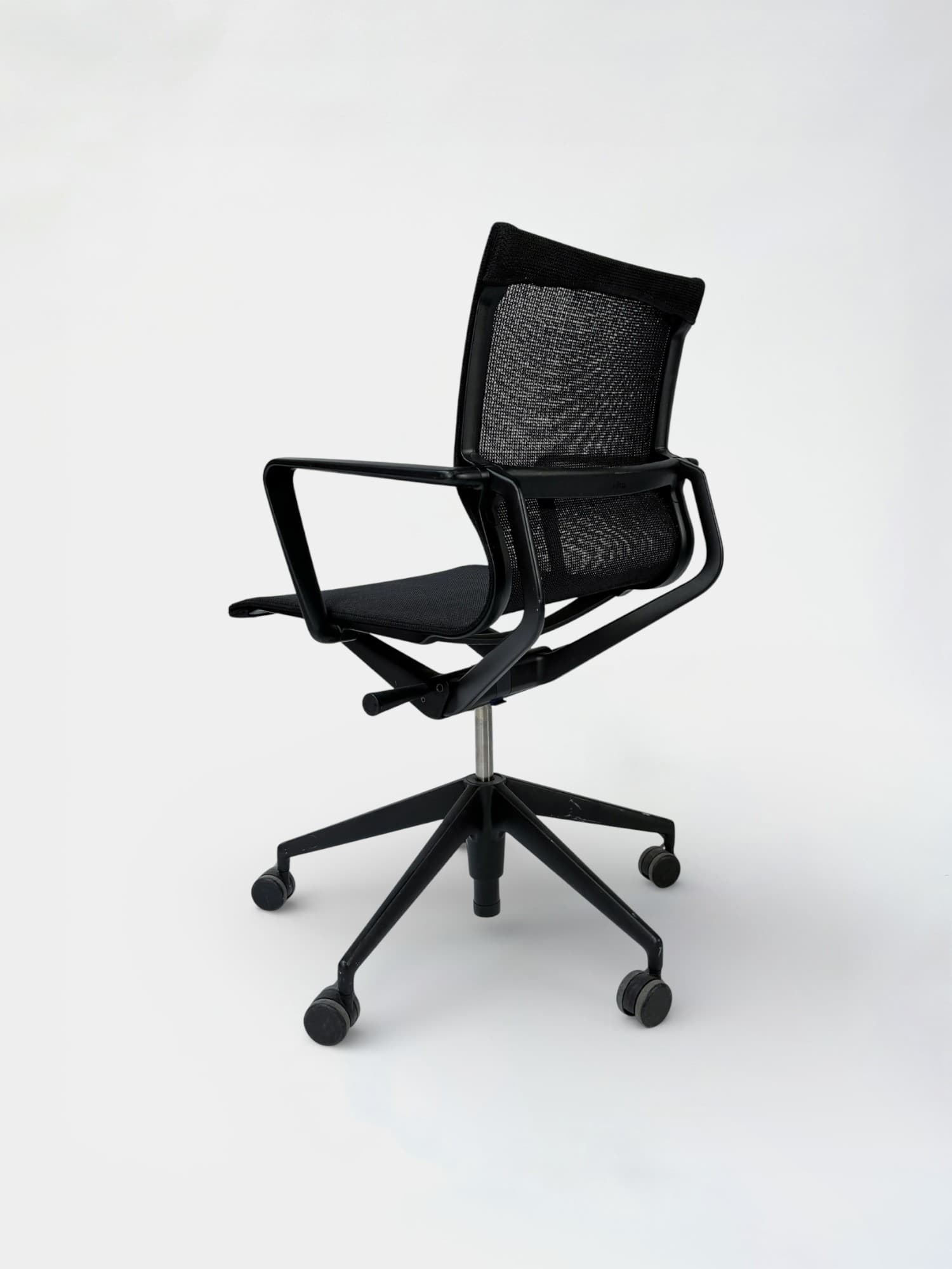 VITRA Physix adjustable black mesh office chair on wheels-4