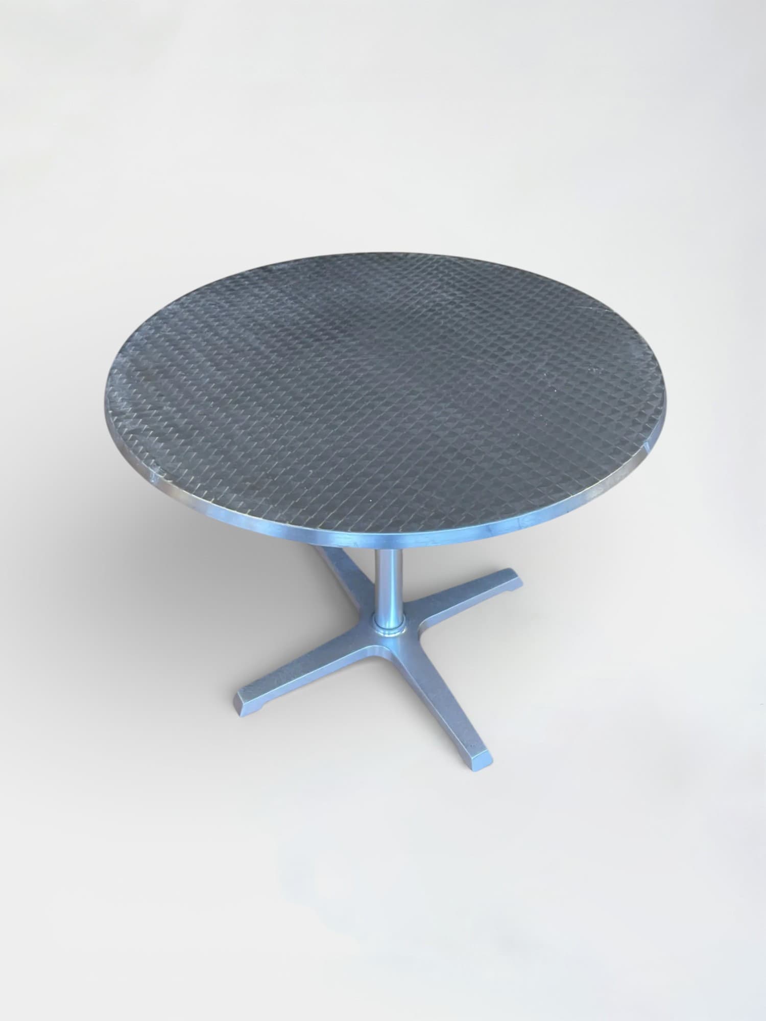 Contemporary Aluminum Stainless Steel Cafe Table by Amat3-0