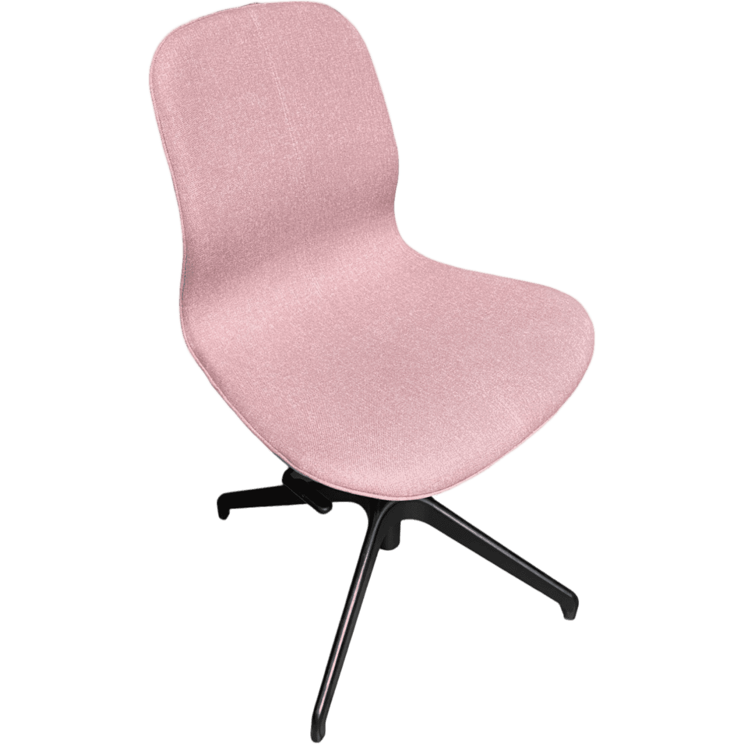 Adjustable light pink Meeting chair on black legs product image
