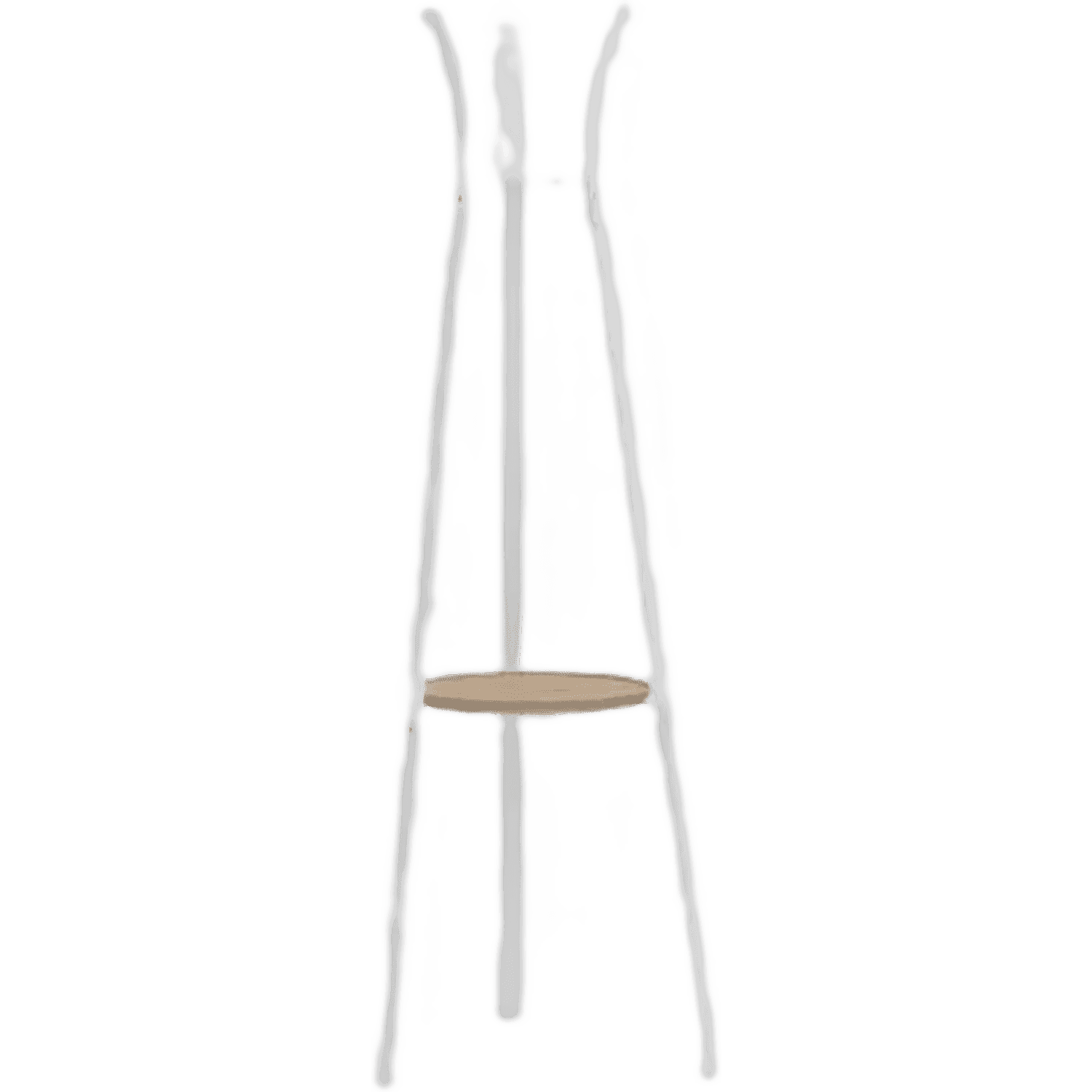 CRUSO White Metal Coat Stand with key holder product image
