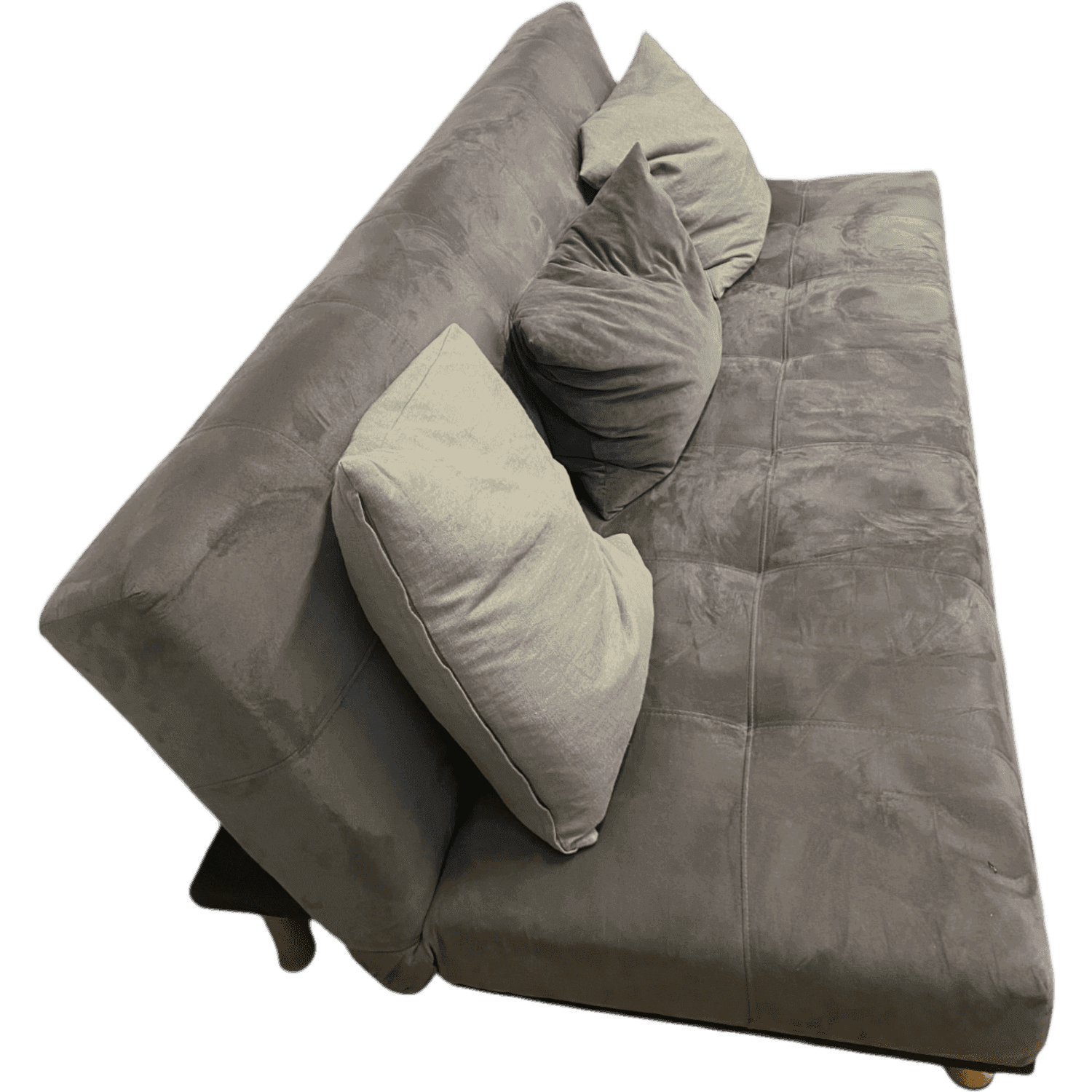 Dark Gray Velvet Fabric Sofa Bed product image