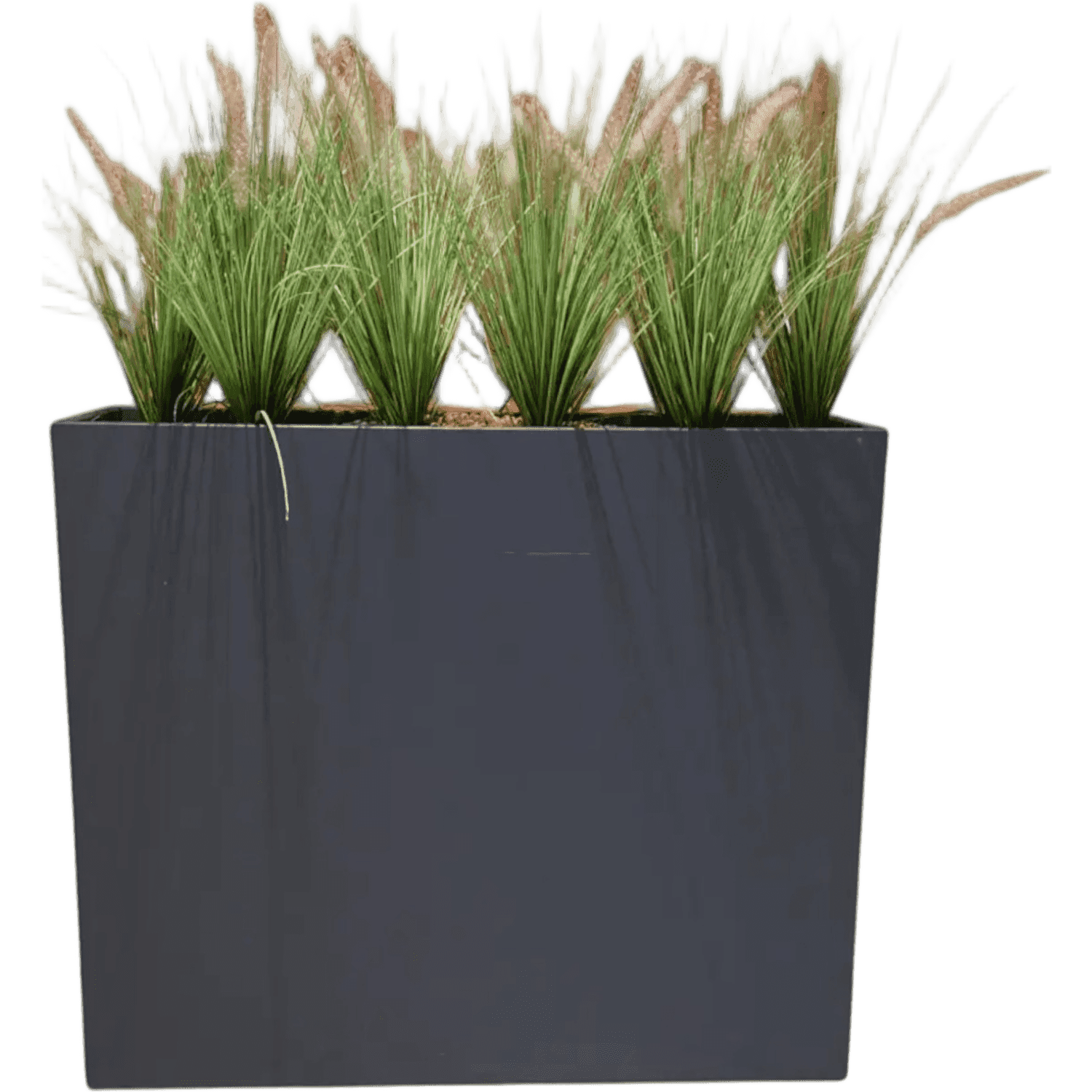 Fake plant in a gray pot product image