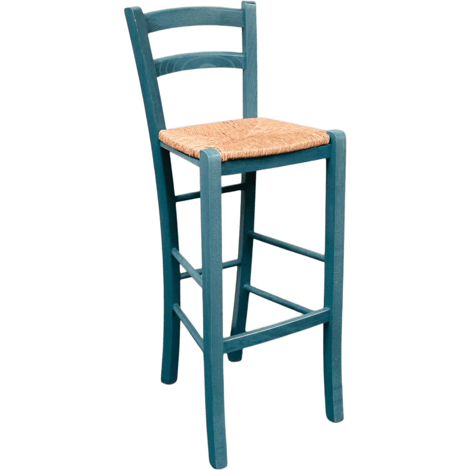 Green and wicker high chair product image
