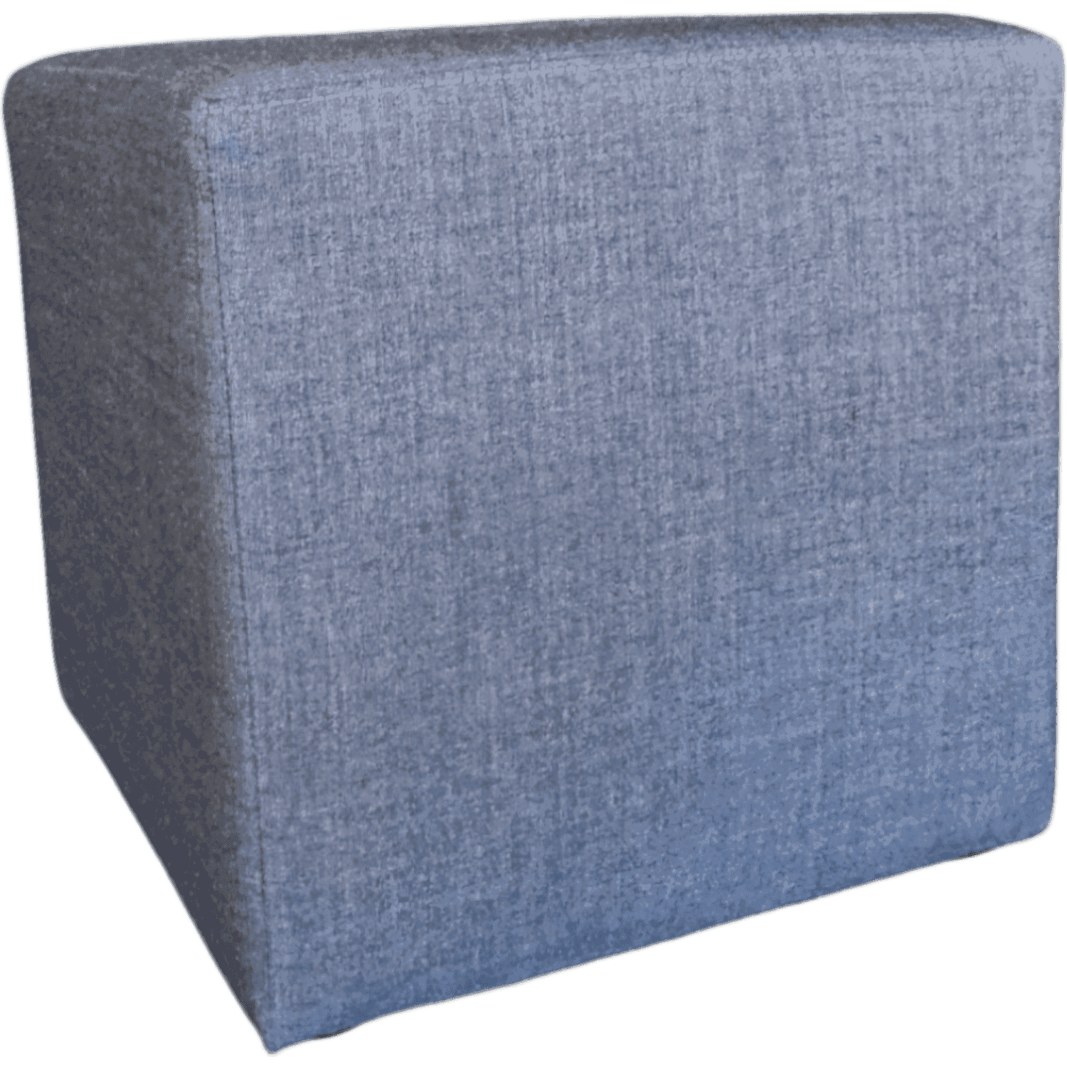 Blue/gray square pouf product image