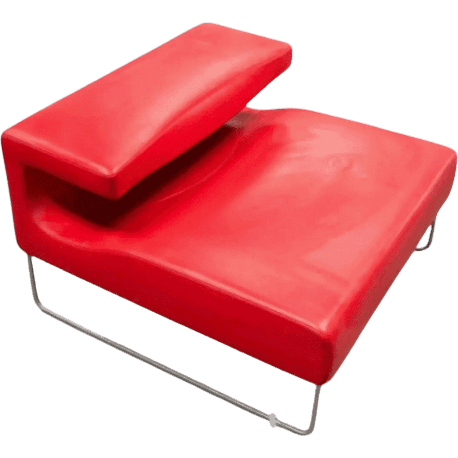 Lowseat armchair in red leather by Patricia Urquiola for Moroso, 1999 product image