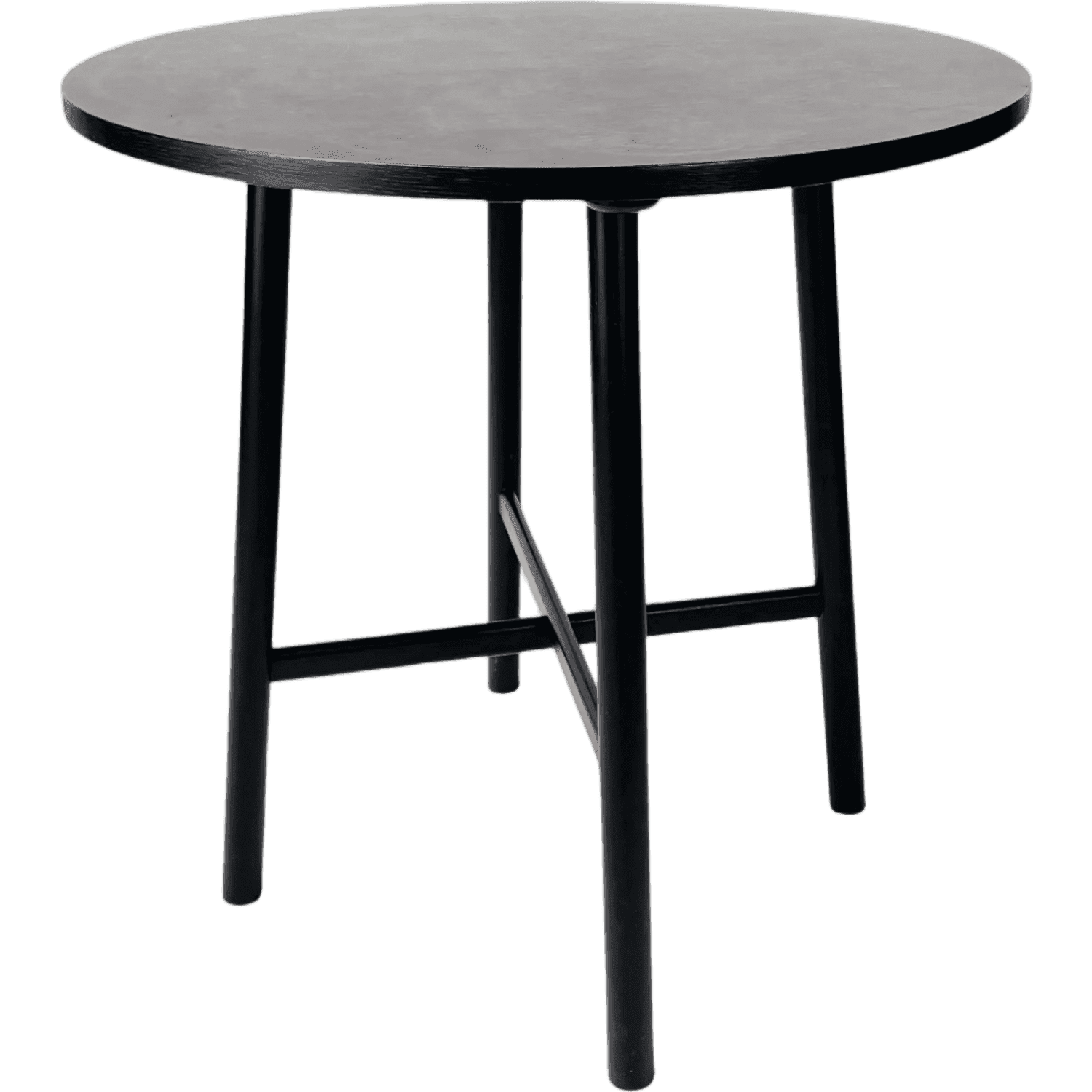 CRUSO 90cm High Round Black Wooden Table product image
