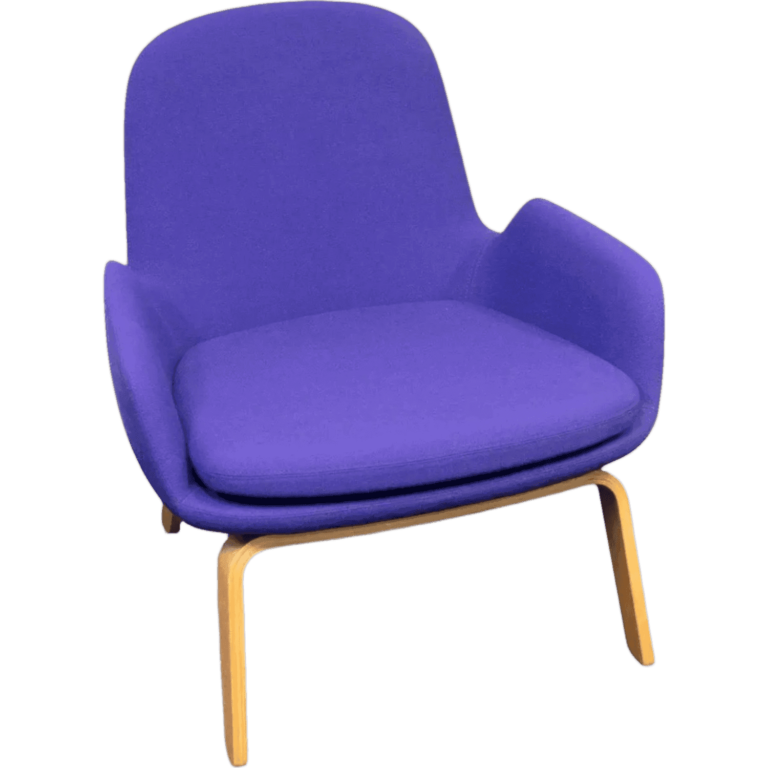 WORN: Main Line NORMANN purple low Armchair on Oak legs product image