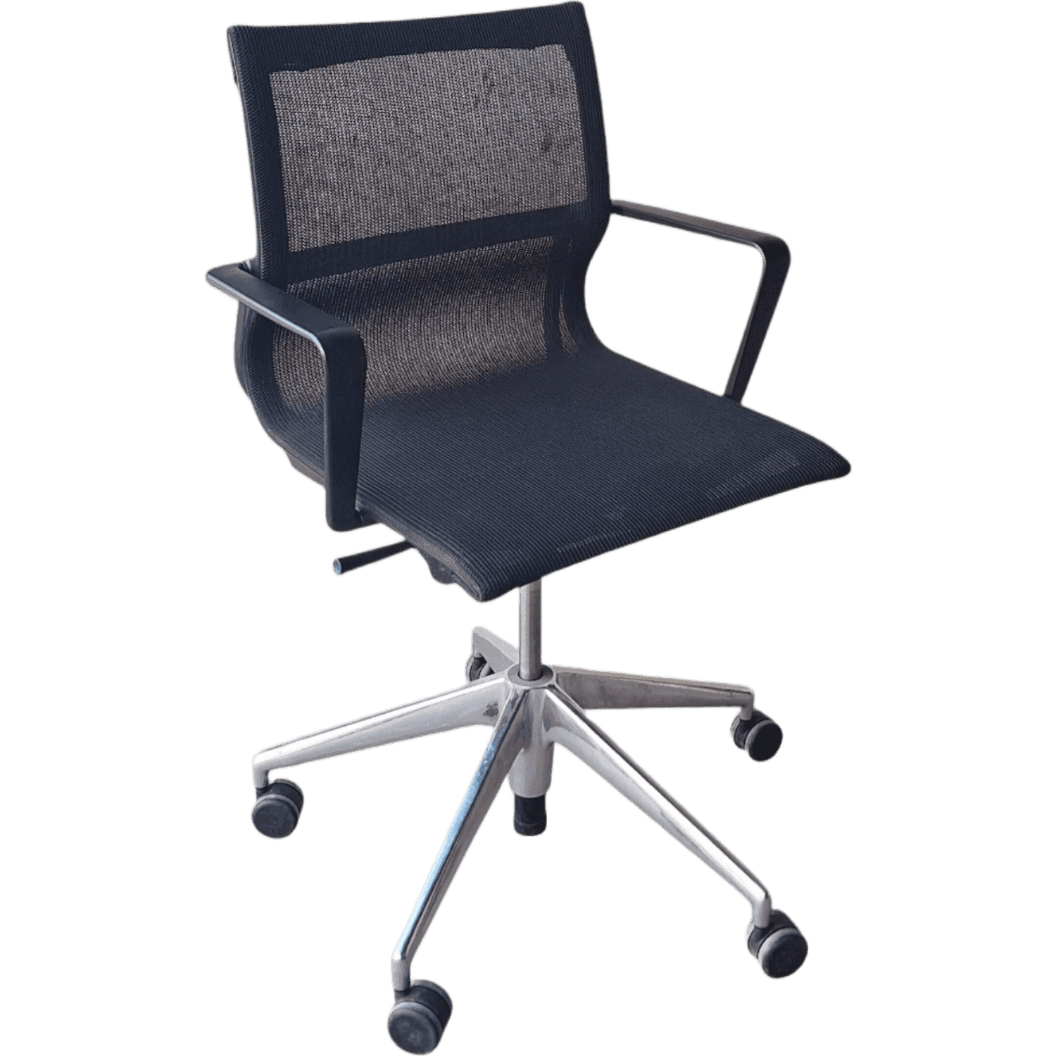 VITRA Physix adjustable black mesh office chair on wheels product image