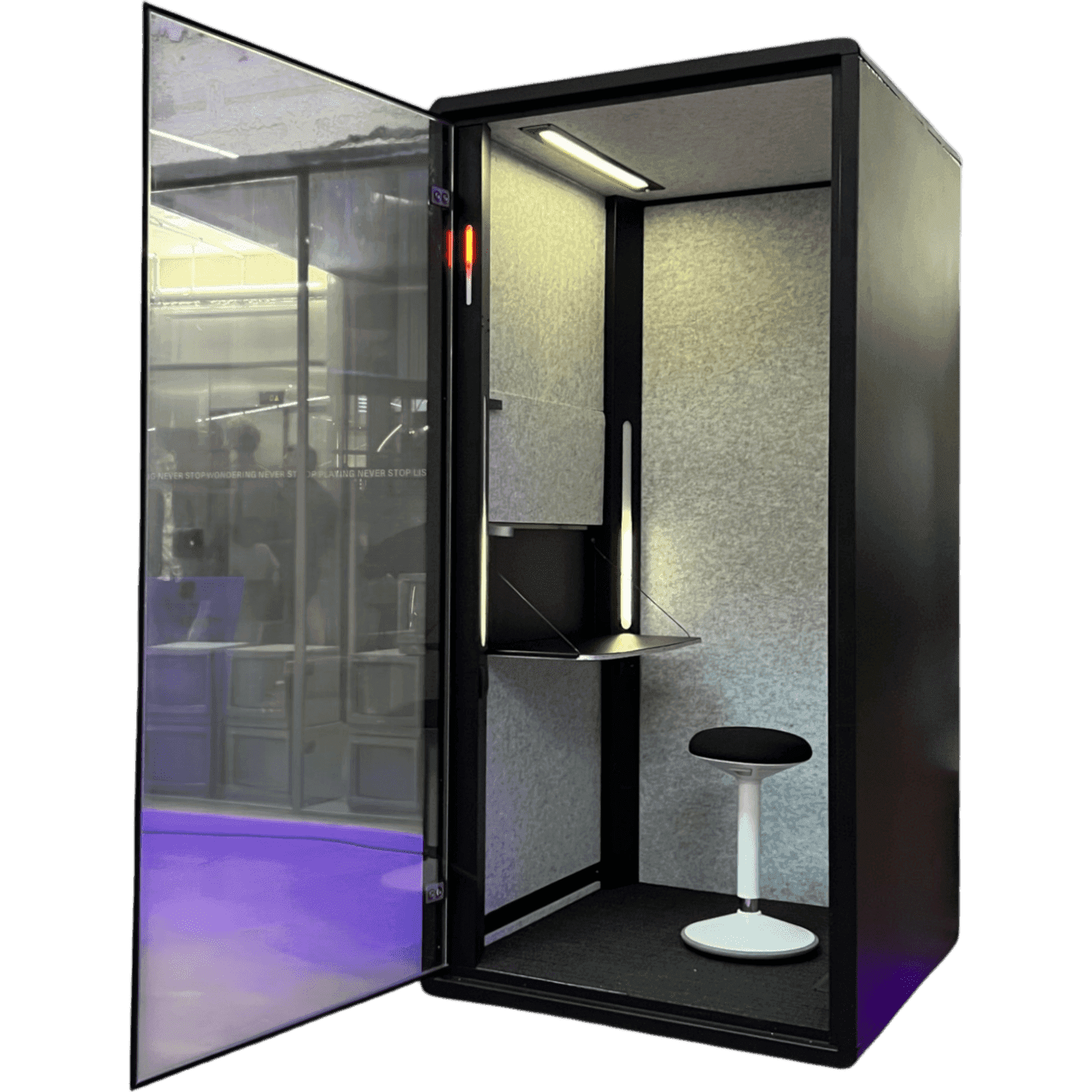 Kosy Booth Uno Black - 1 Person Modular Acoustic Work Booth product image