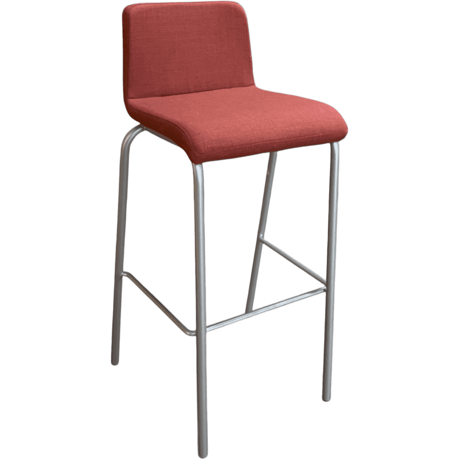 Steelcase terracotta High fabric chair with grey legs product image