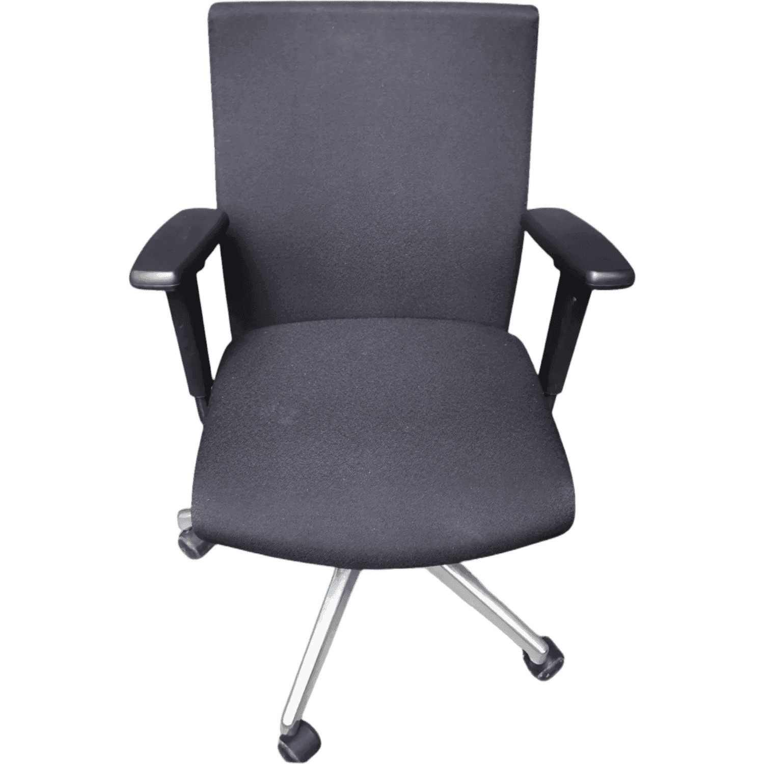 Interstuhl Adjustable black office chair on wheels product image