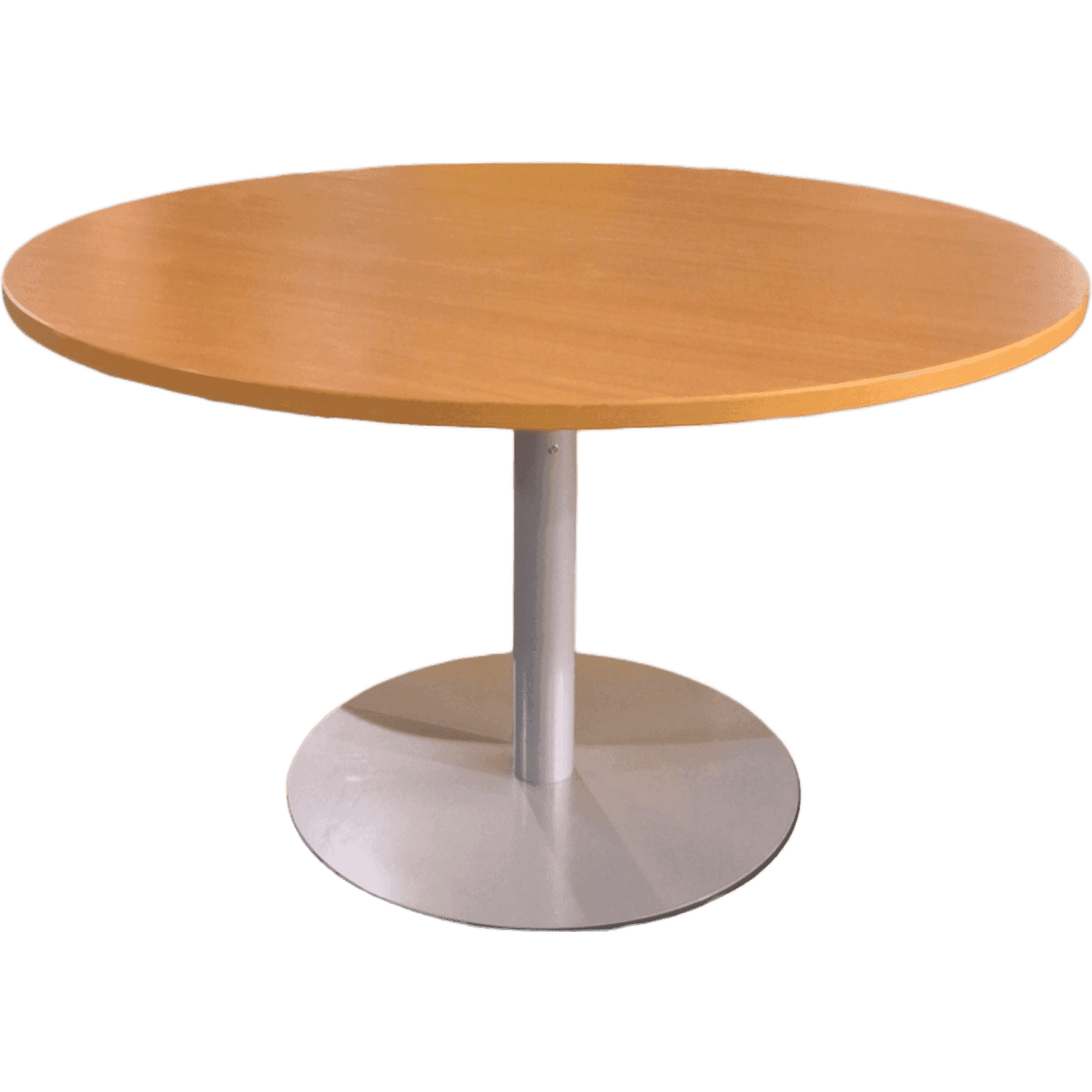 120cm Laminate round table with grey leg product image