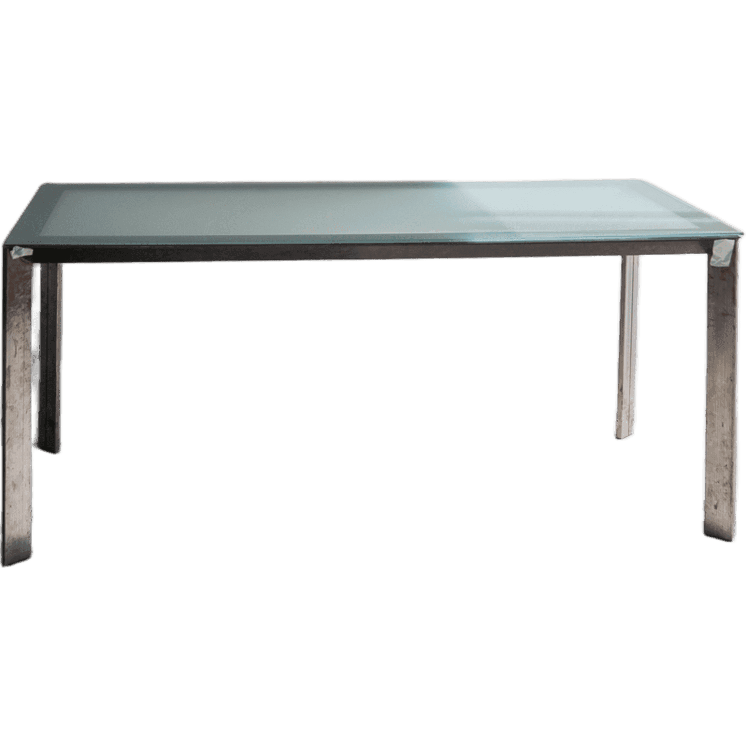 Odile Decq 180cm Glass Desk with metal legs product image
