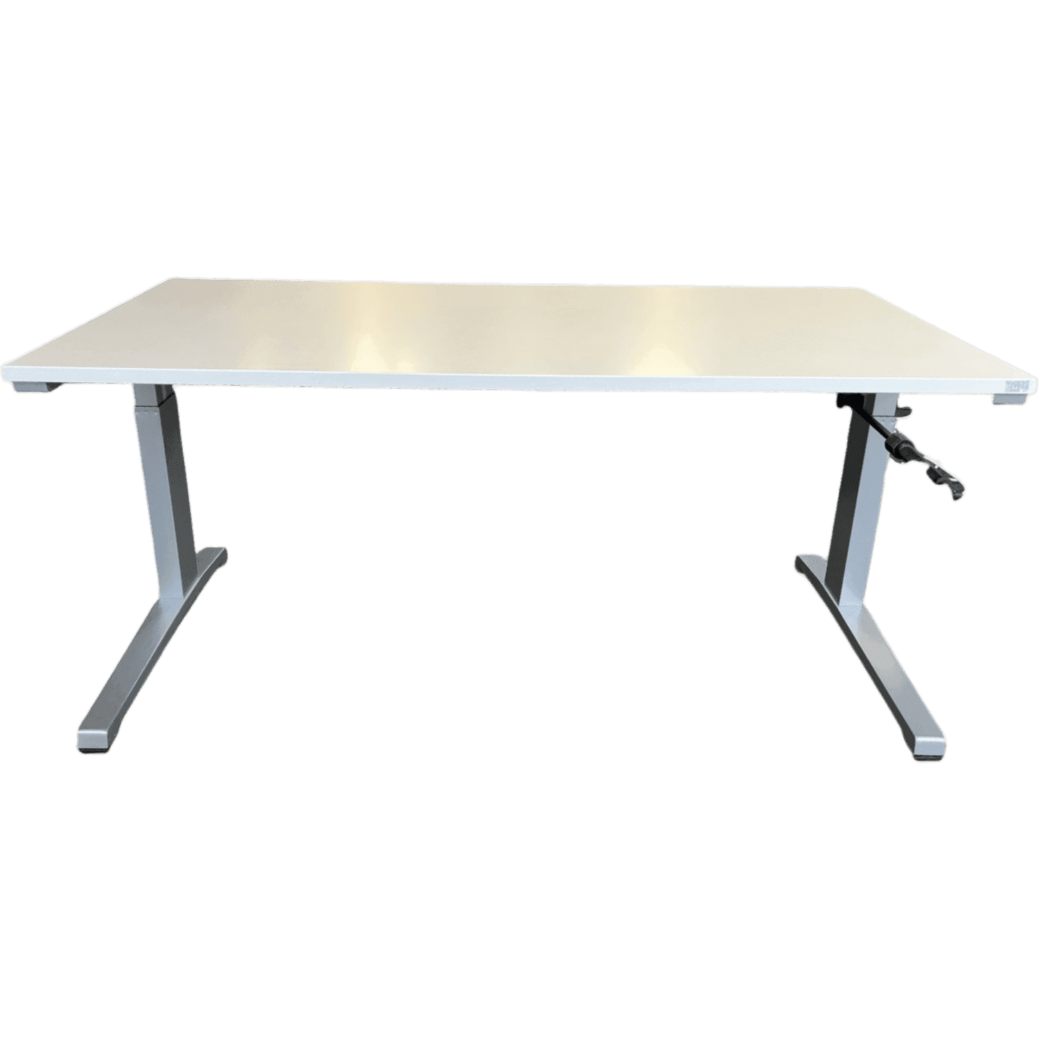 Steelcase 160cm white desk with adjustable height product image
