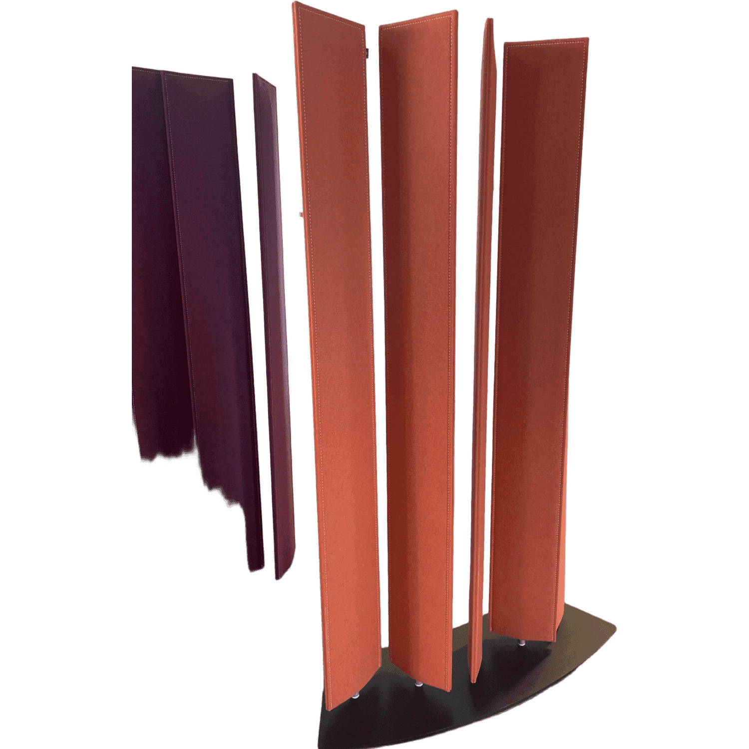 Buzzi Space - BuzziBlinds Orange Fabric Acoustic Arched Partition product image