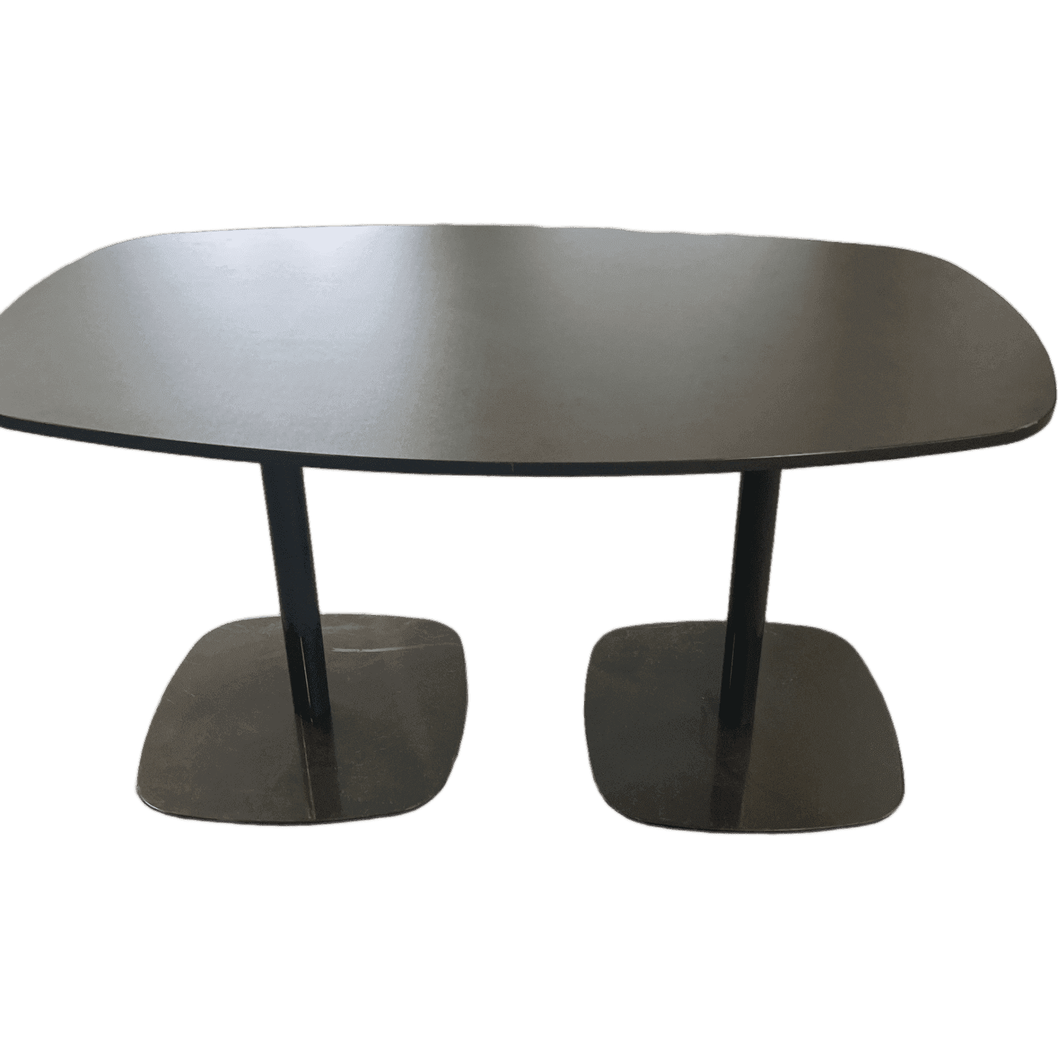 140cm Black Metal Meeting Table product image