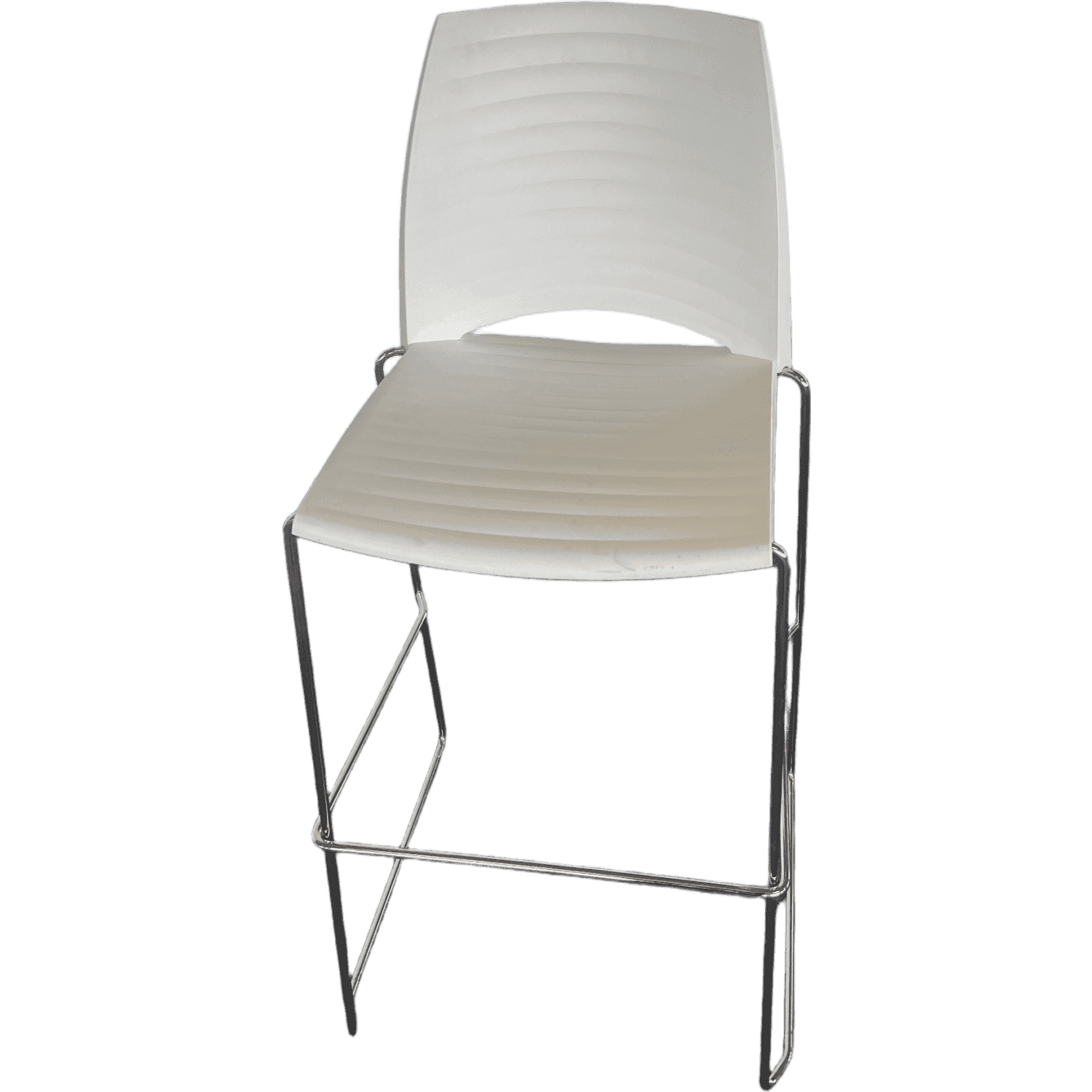 Van Der Sluis White Metal Bar Stool product image