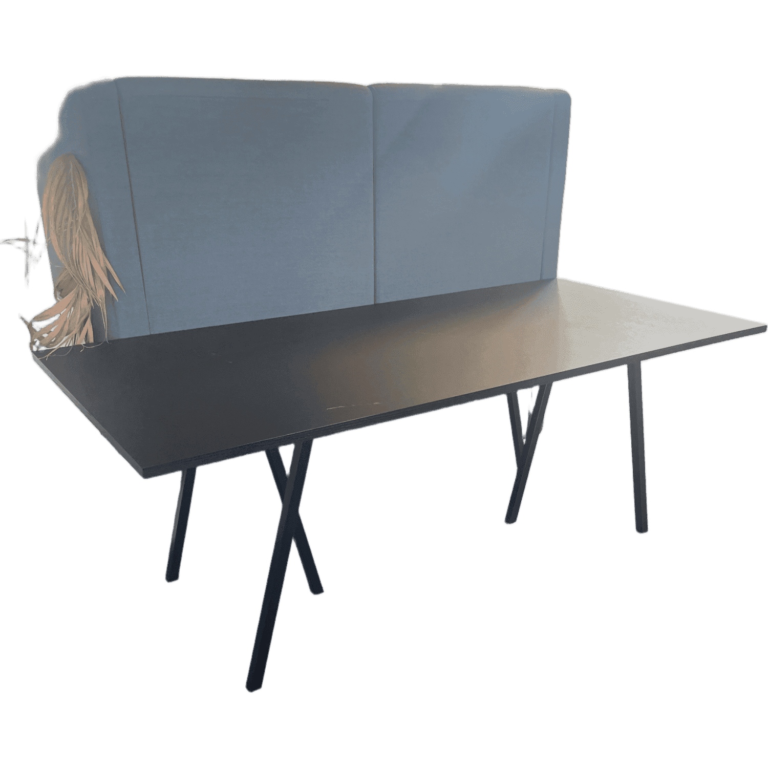 200cm Black Wood Meeting Table product image