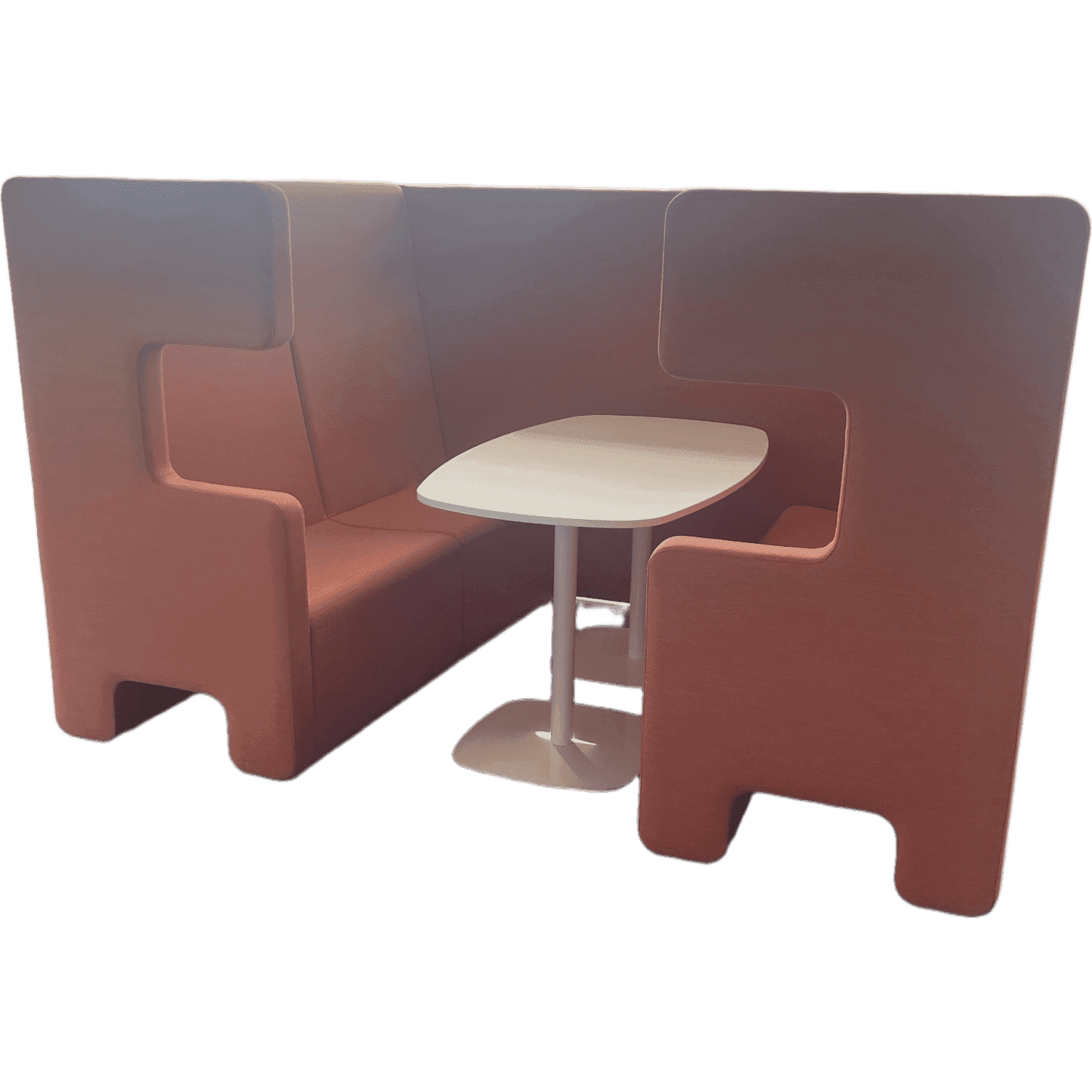 Ahrend Loungescape Orange Fabric Acoustic alcove product image