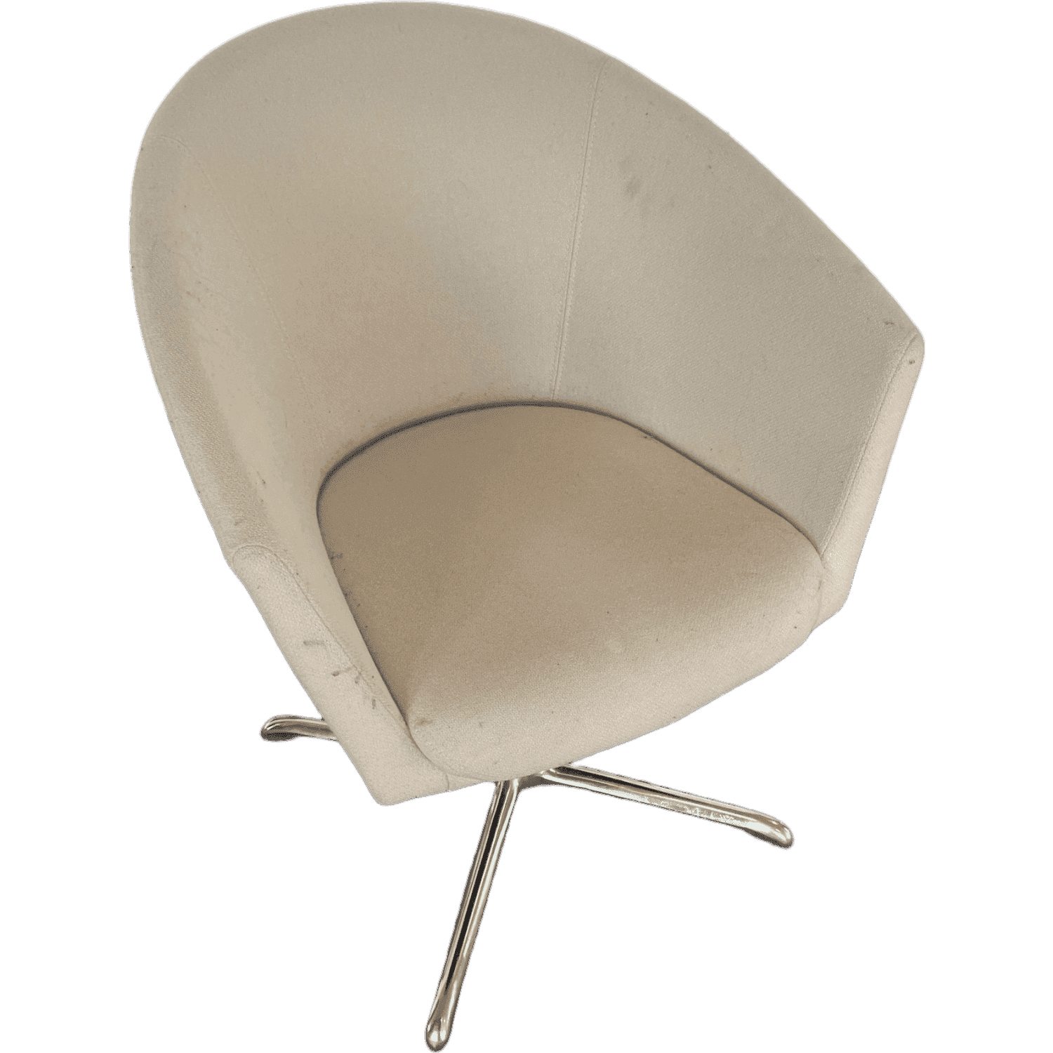 Artifort Beige Gray Fabric Metal Chair product image