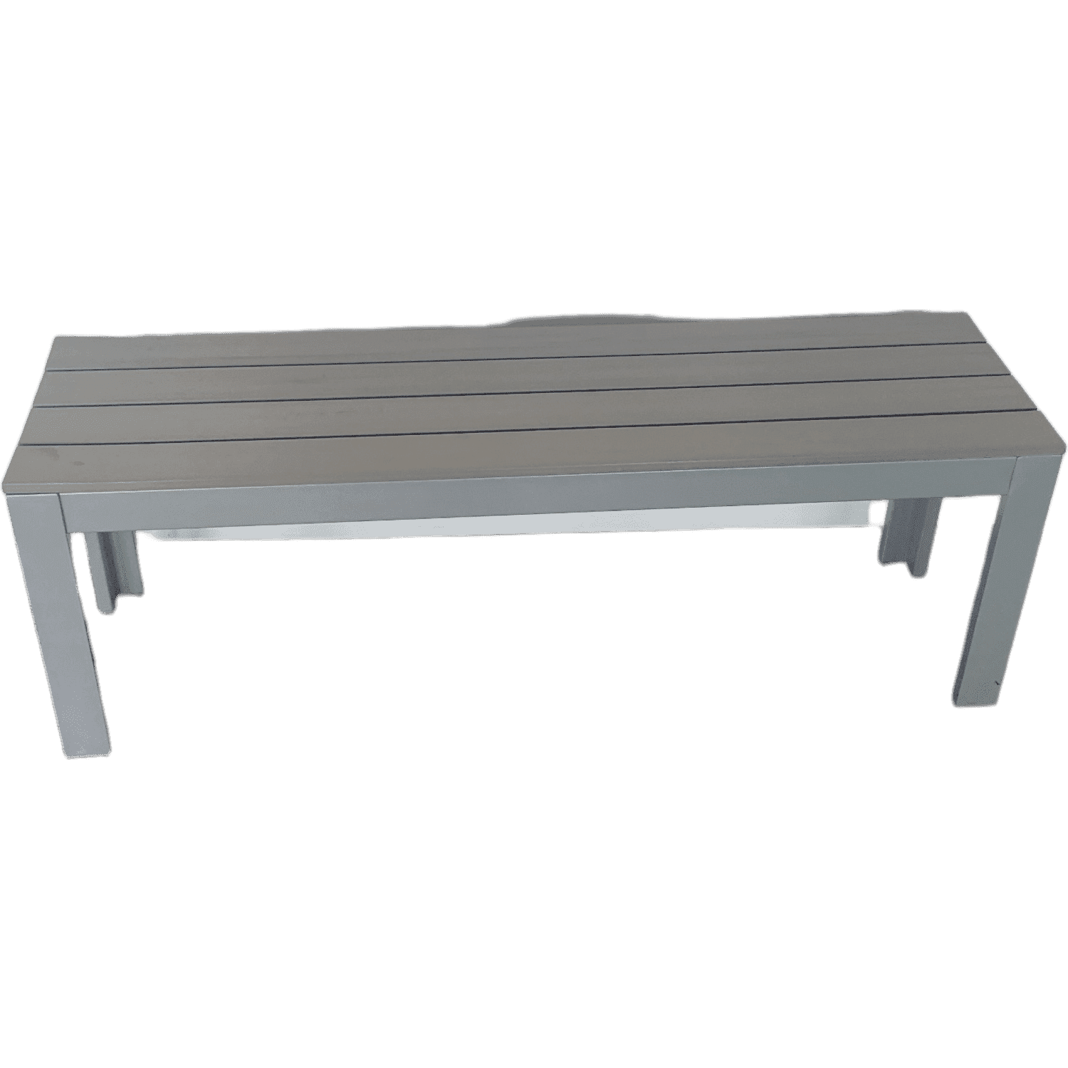 Ikea Gray Wood Metal Bench product image