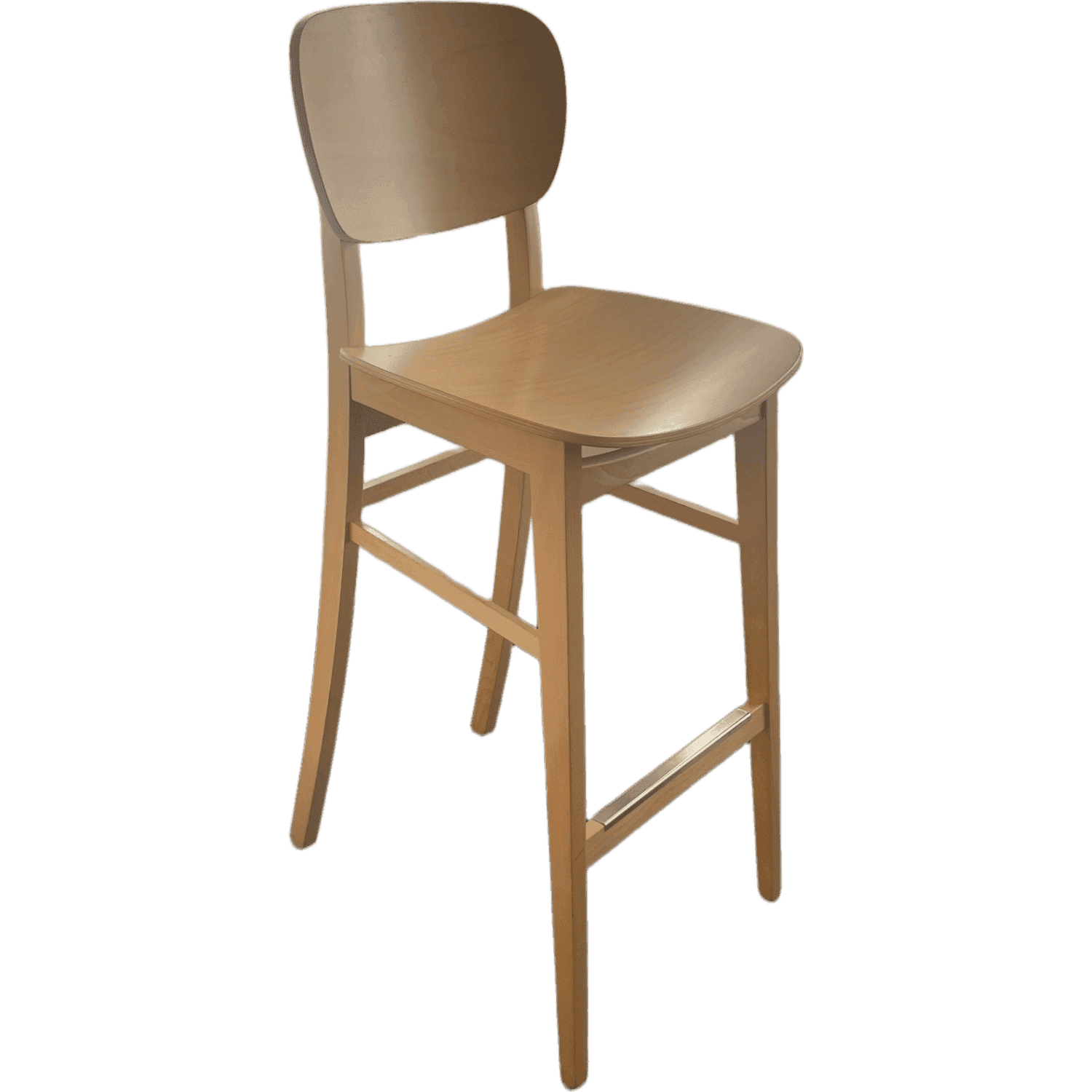 Zcreation Beige Tan Wood High Chair product image