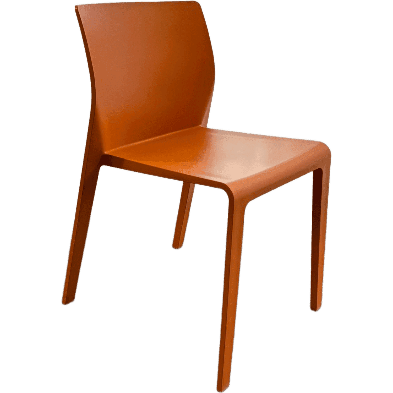 Arper - Juno Orange Plastic Stackable Chair product image