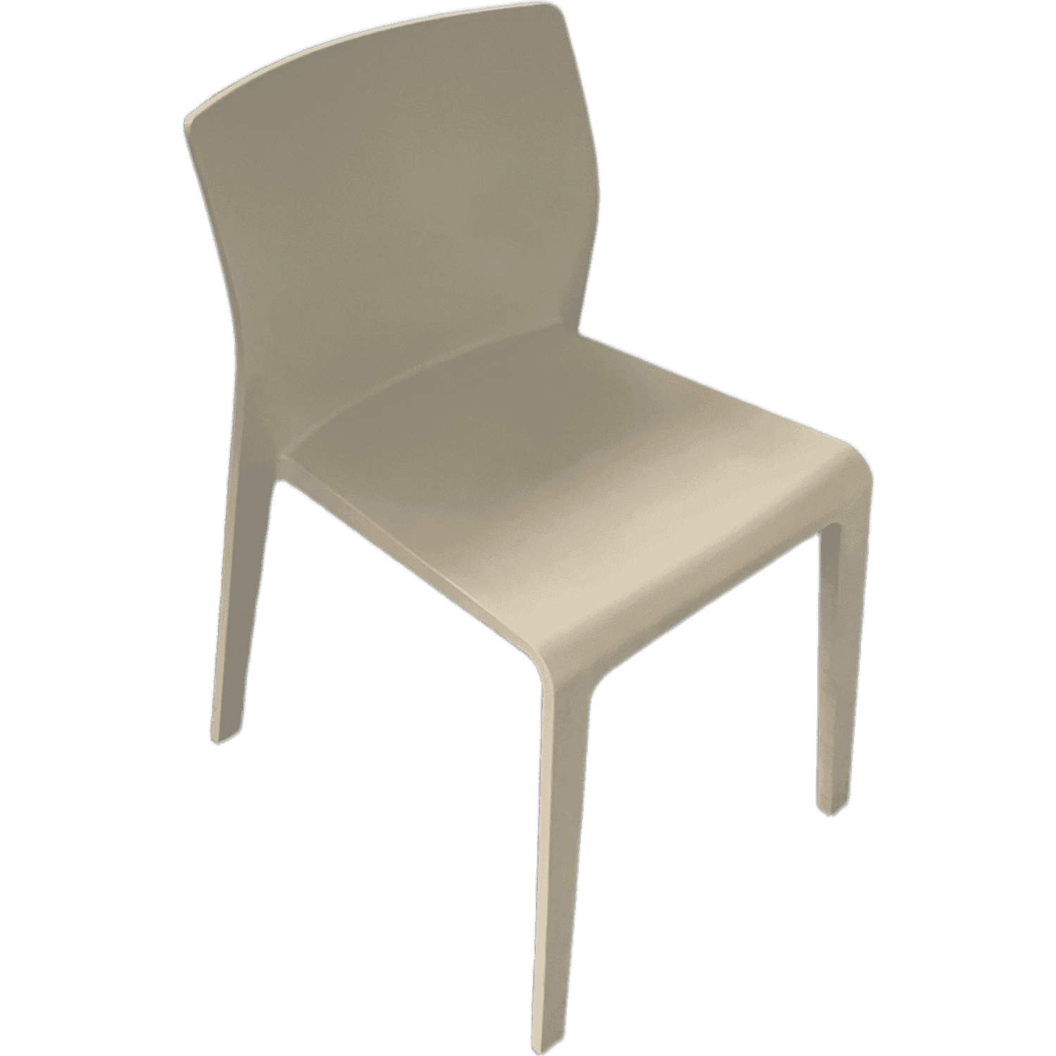 Arper - Juno White Gray Plastic Stackable Chair product image