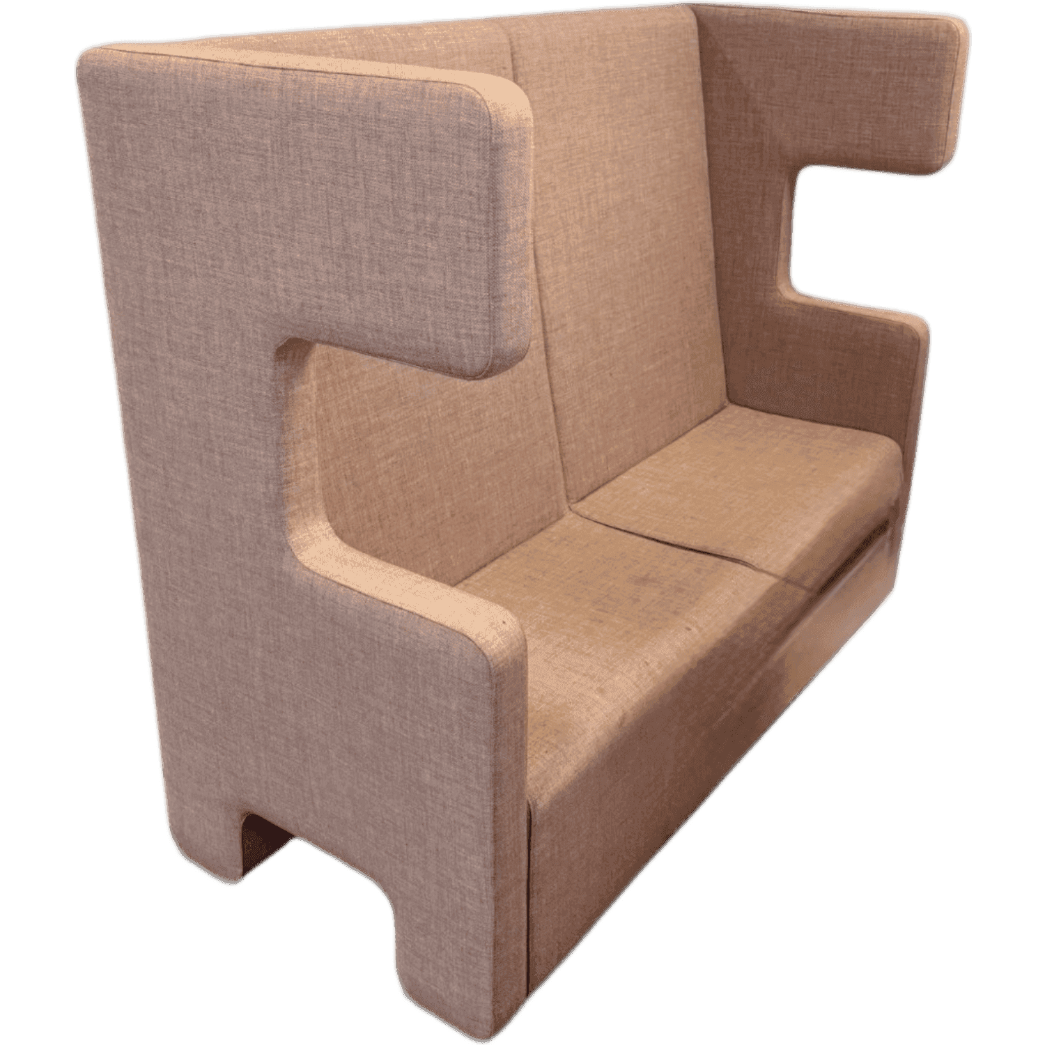 Ahrend Pink Beige Fabric Flex Box Acoustic Seating 1 piece product image