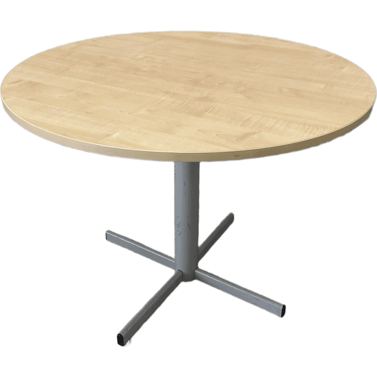 100cm Beige Wood Round Table product image