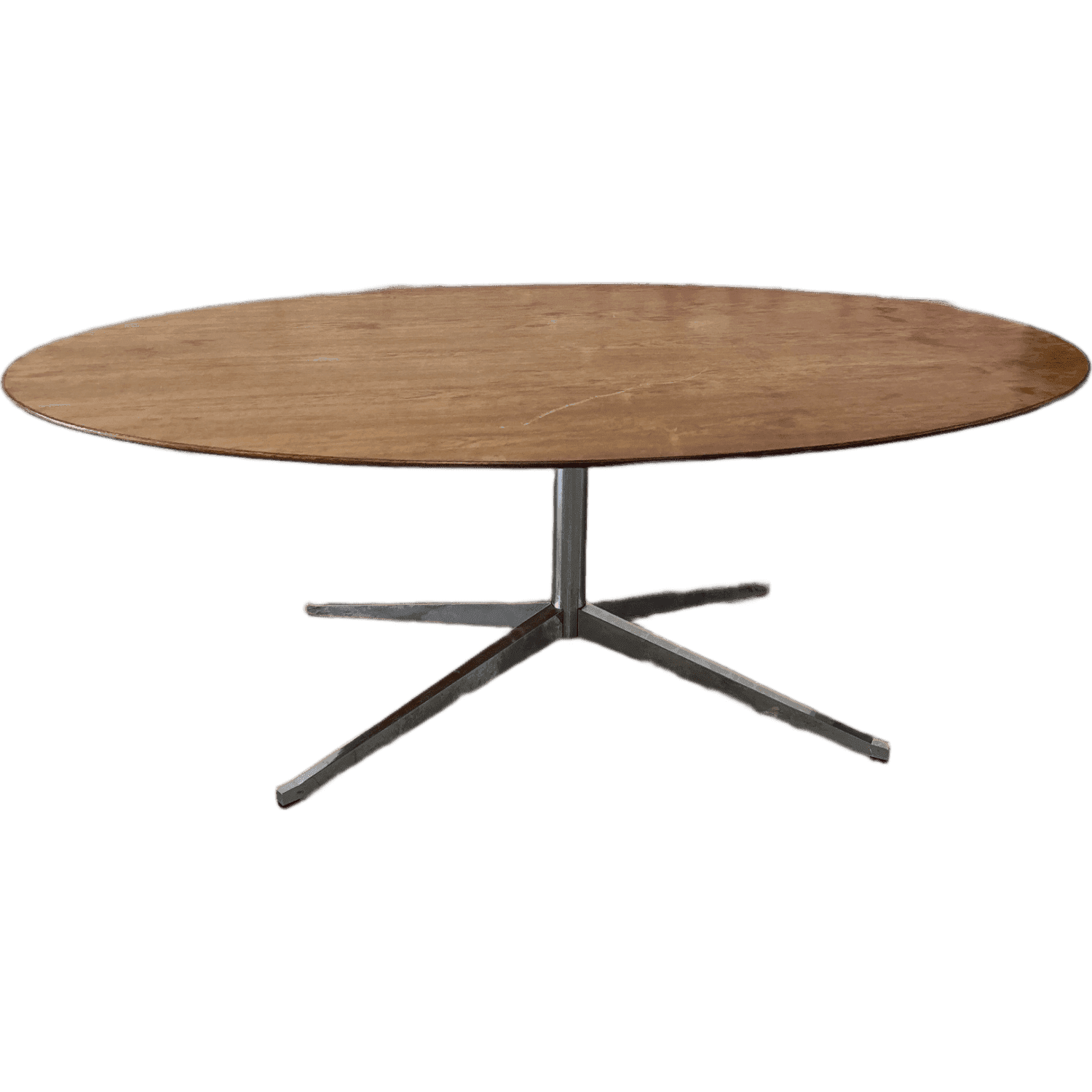 197cm Brown Wood Oval Table product image