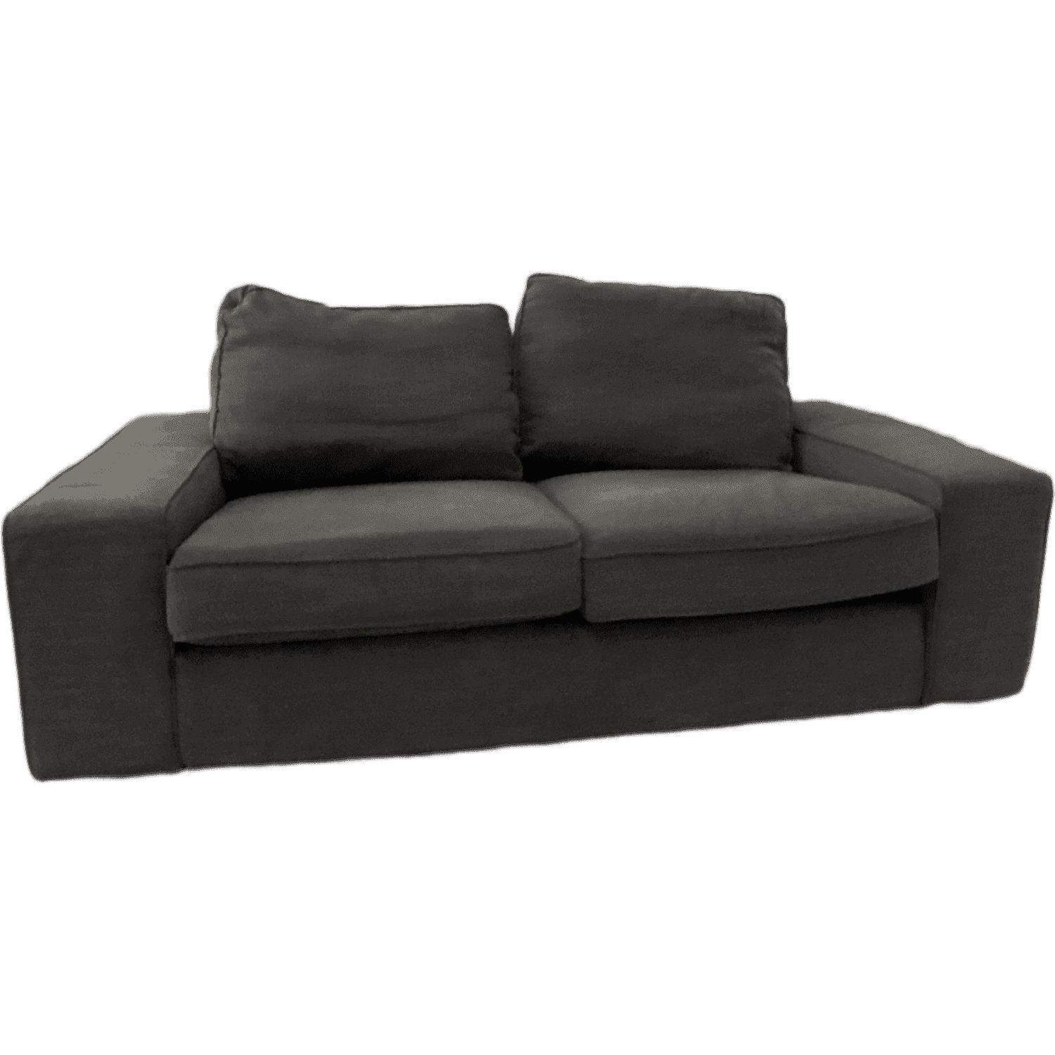 Black Fabric Couch with Cushions product image